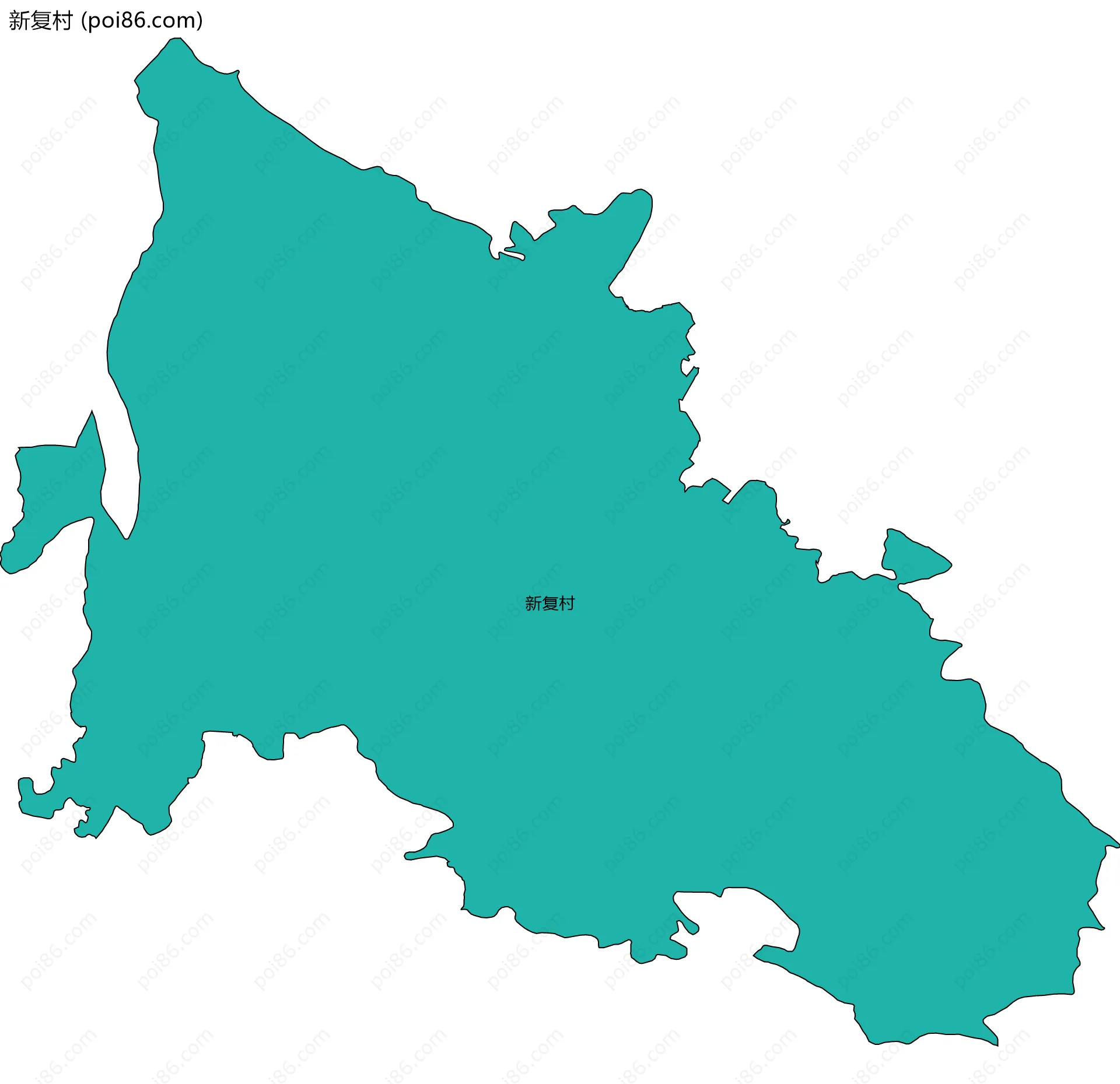 新复村边界地图