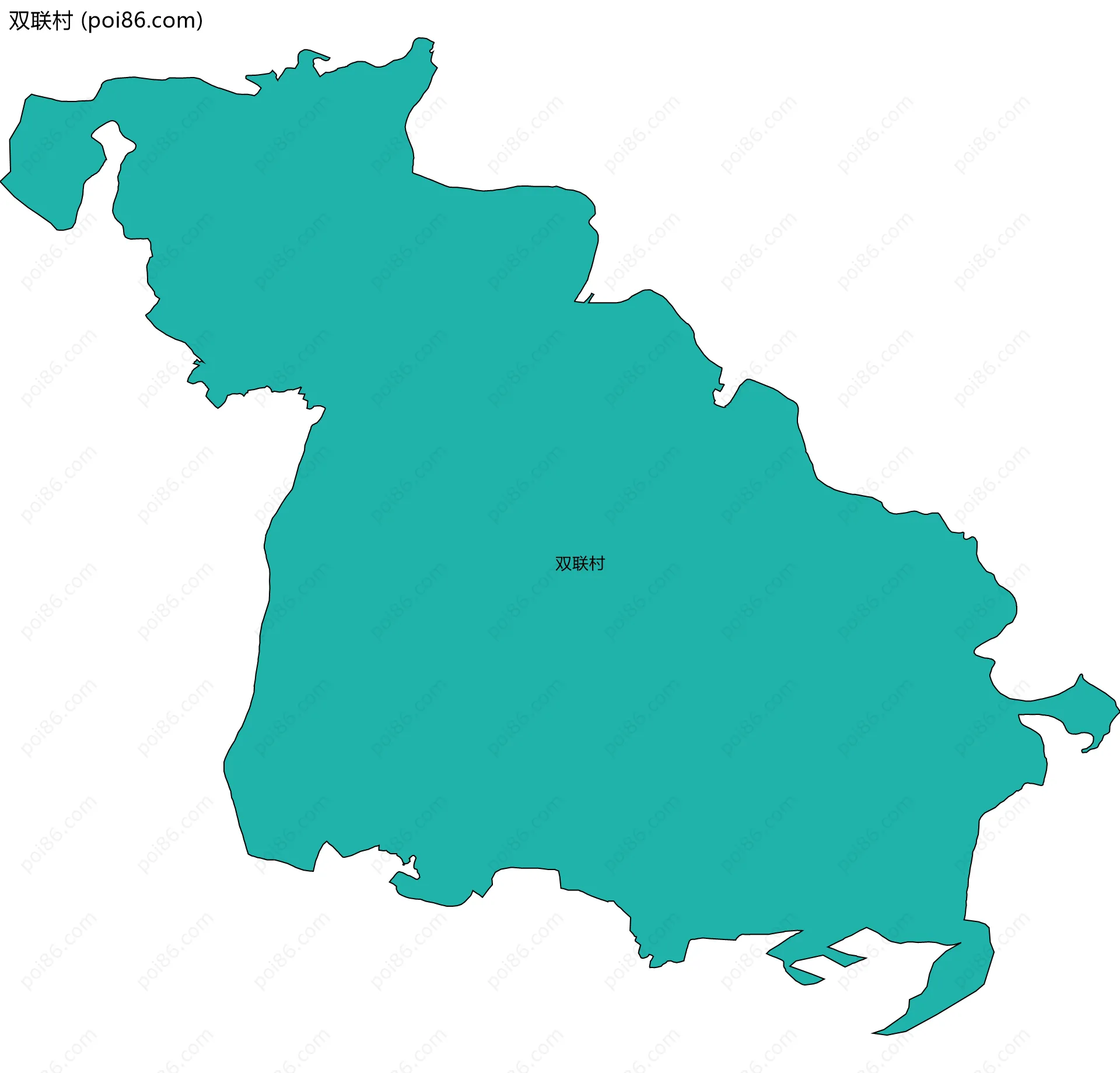 双联村边界地图