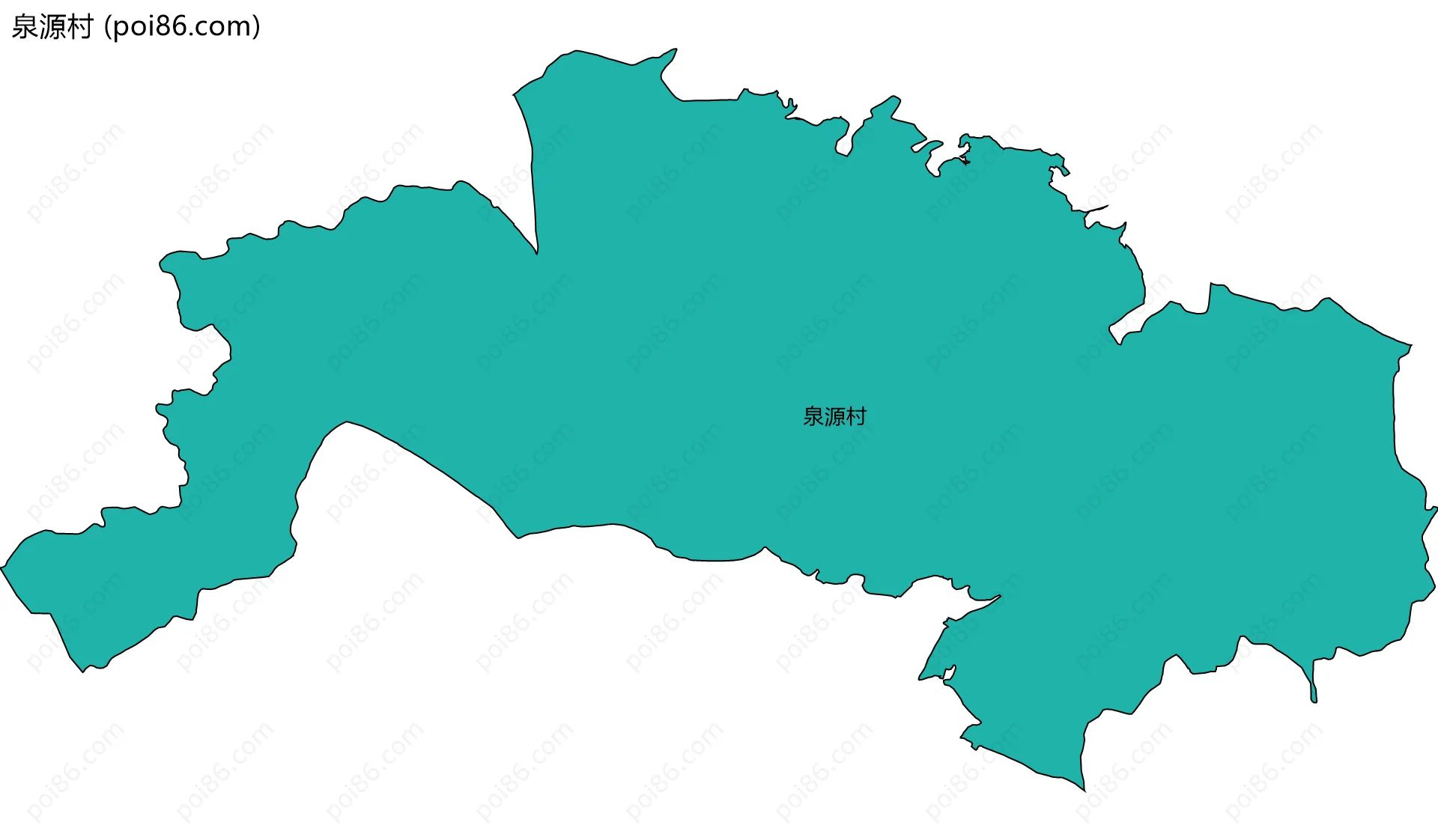泉源村边界地图