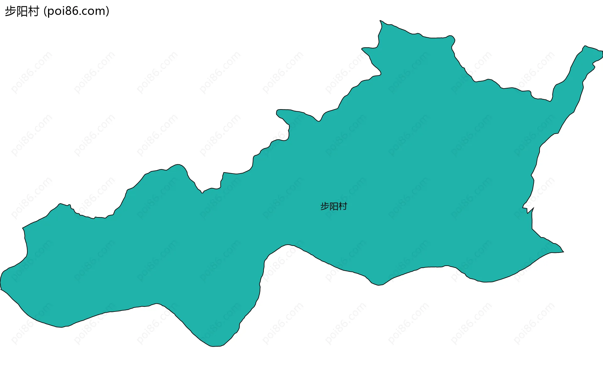 步阳村边界地图