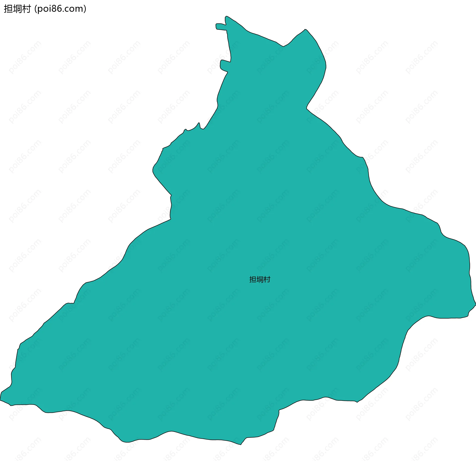 担垌村边界地图