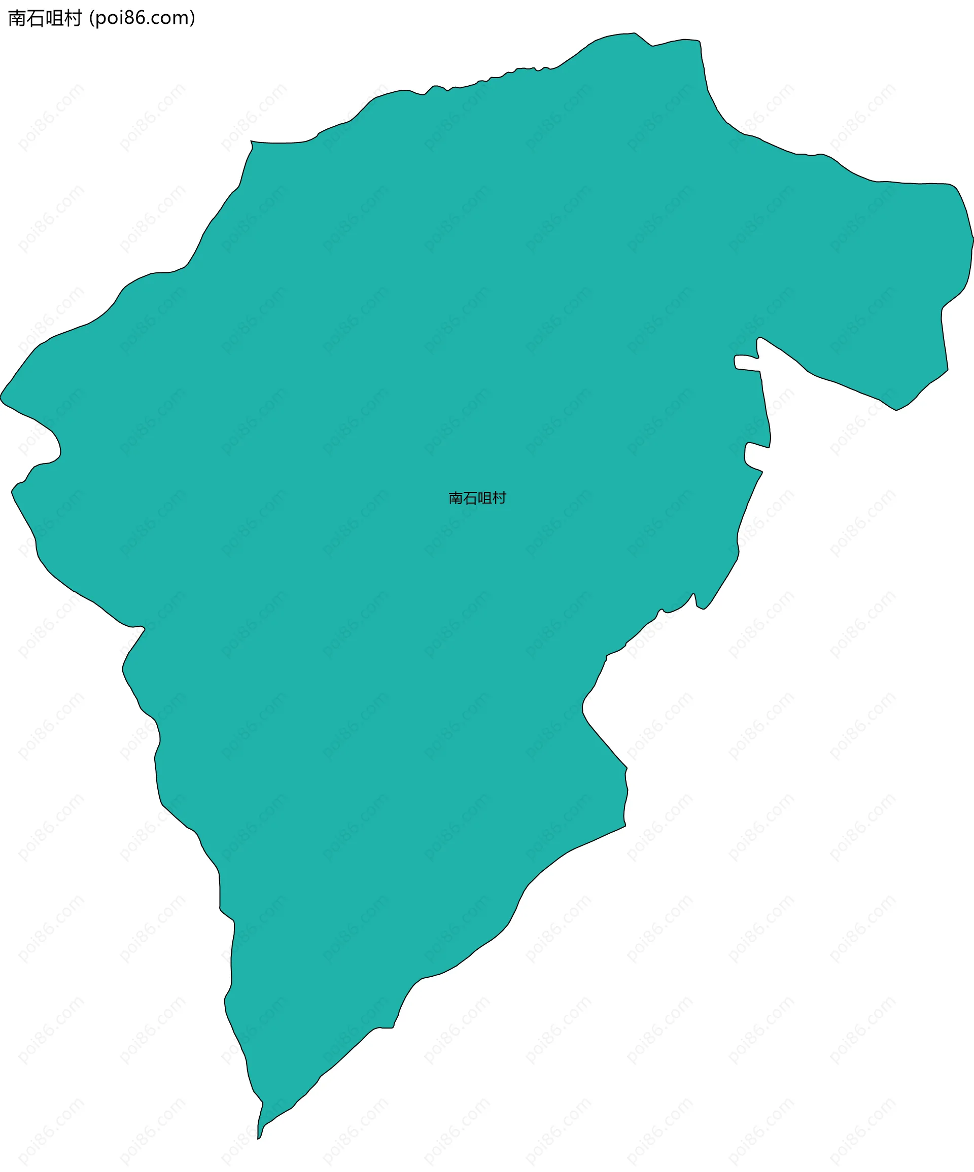 南石咀村边界地图