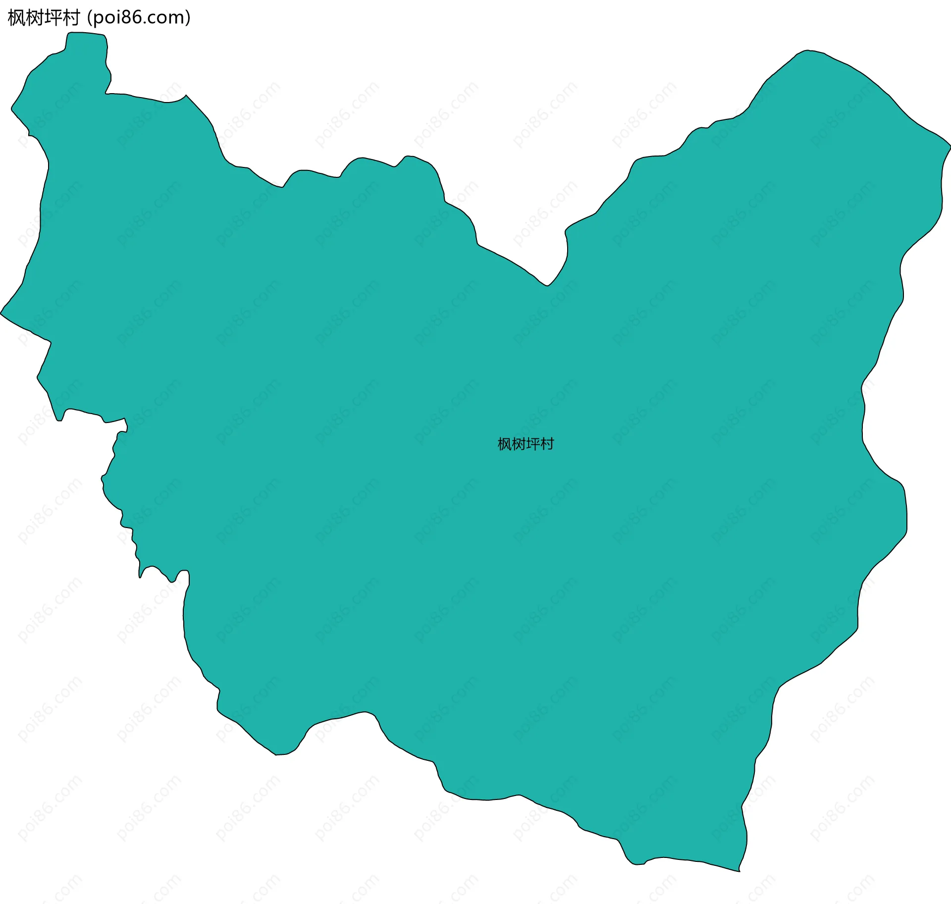 枫树坪村边界地图