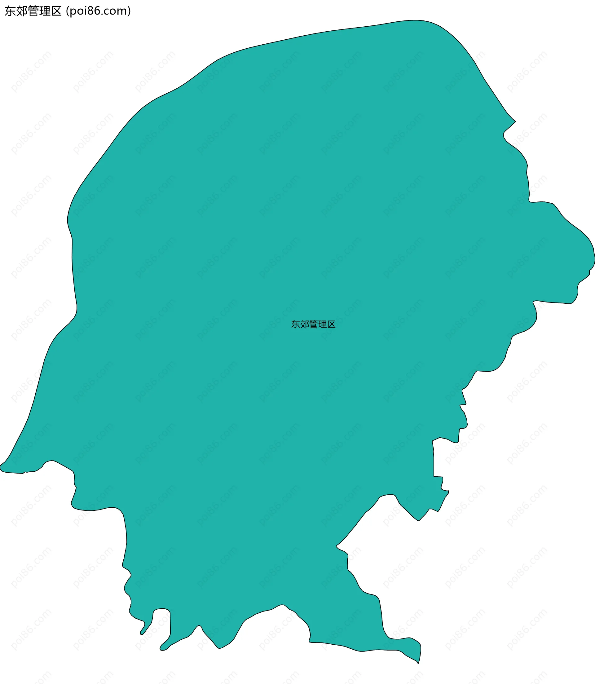 东郊管理区边界地图