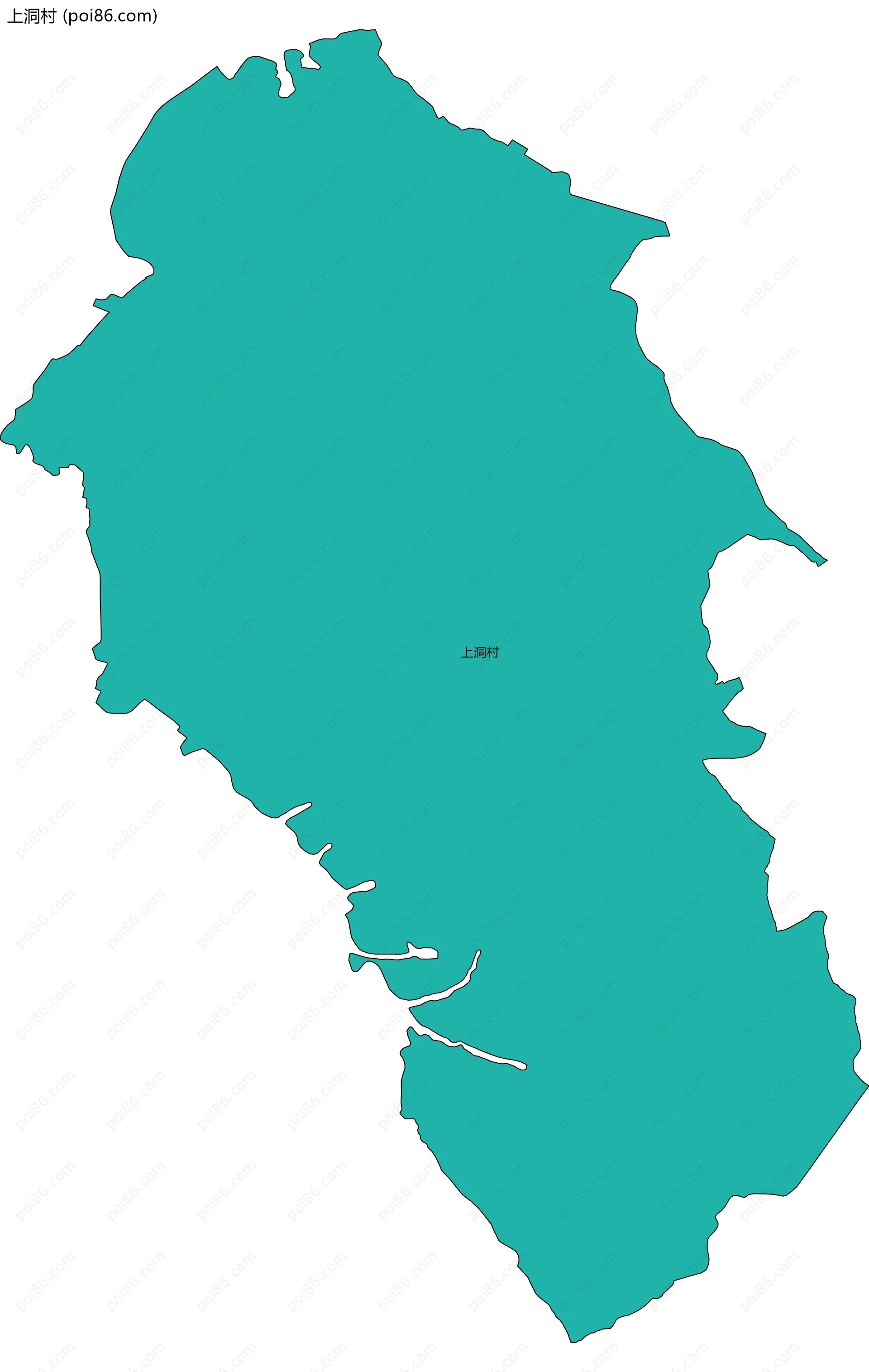 上洞村边界地图