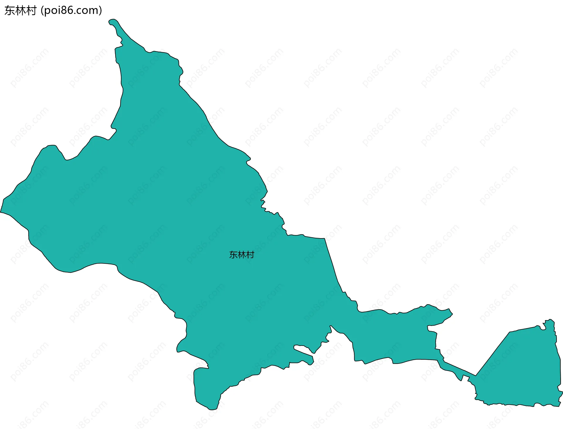 东林村边界地图