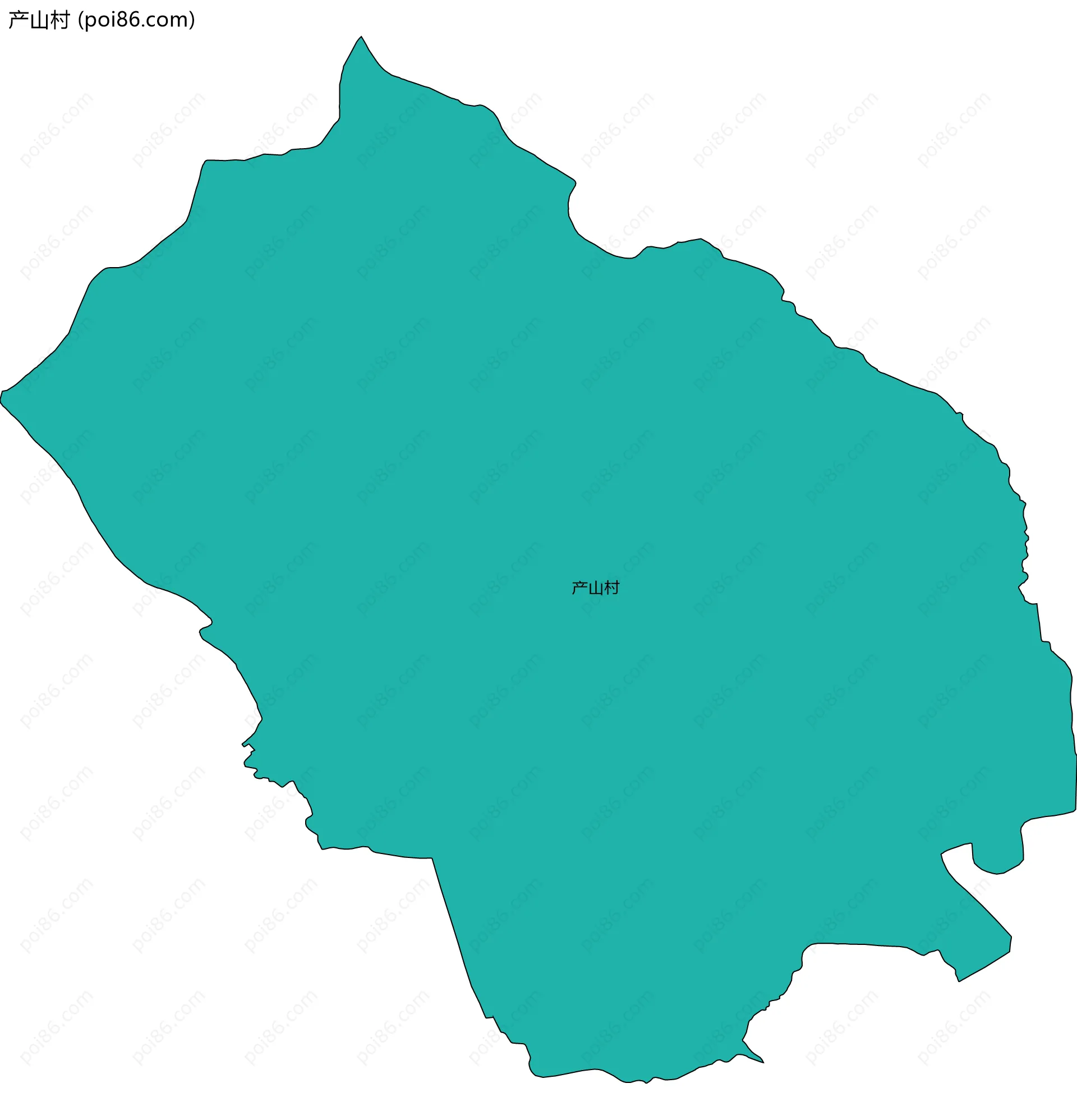 产山村边界地图