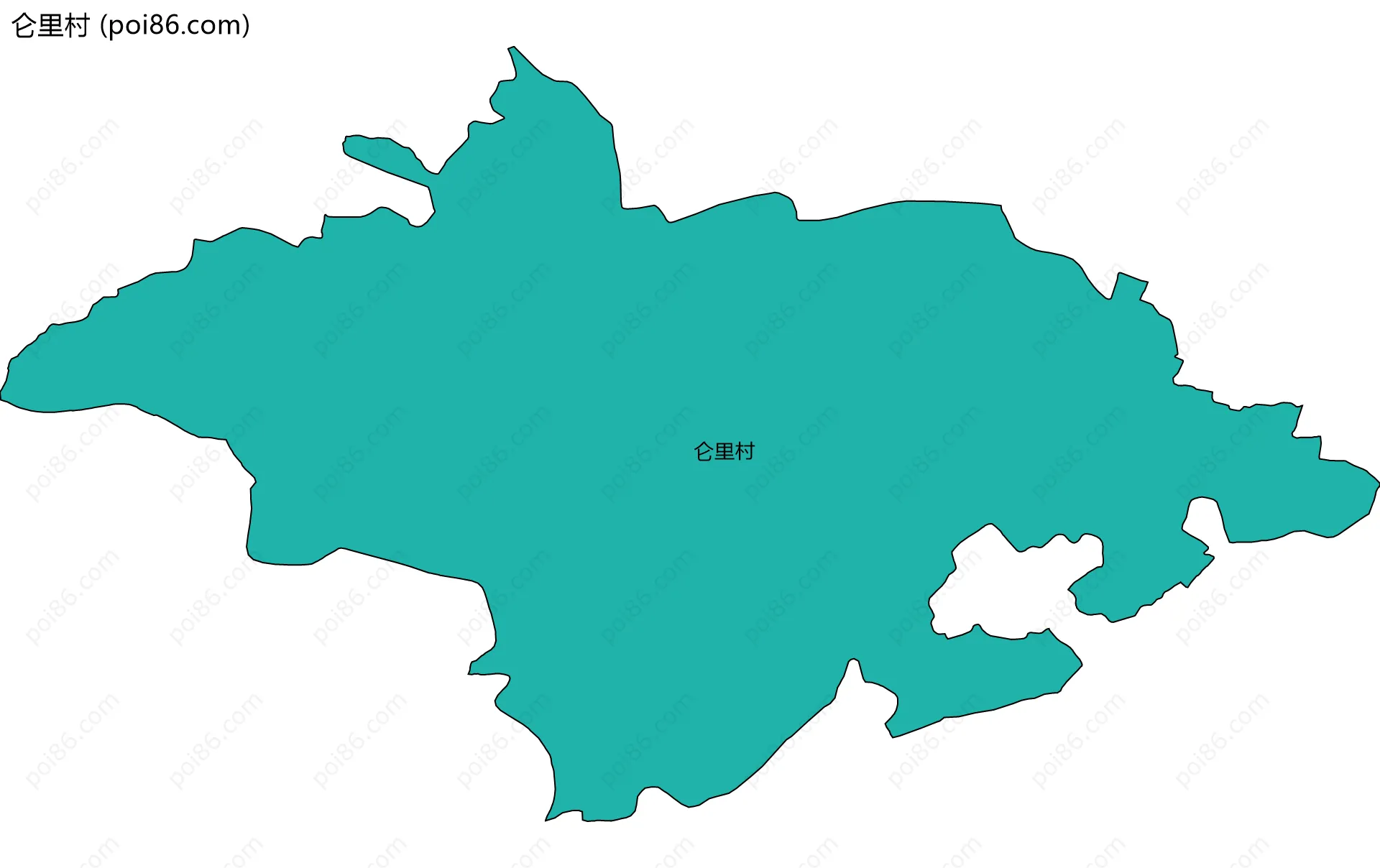 仑里村边界地图