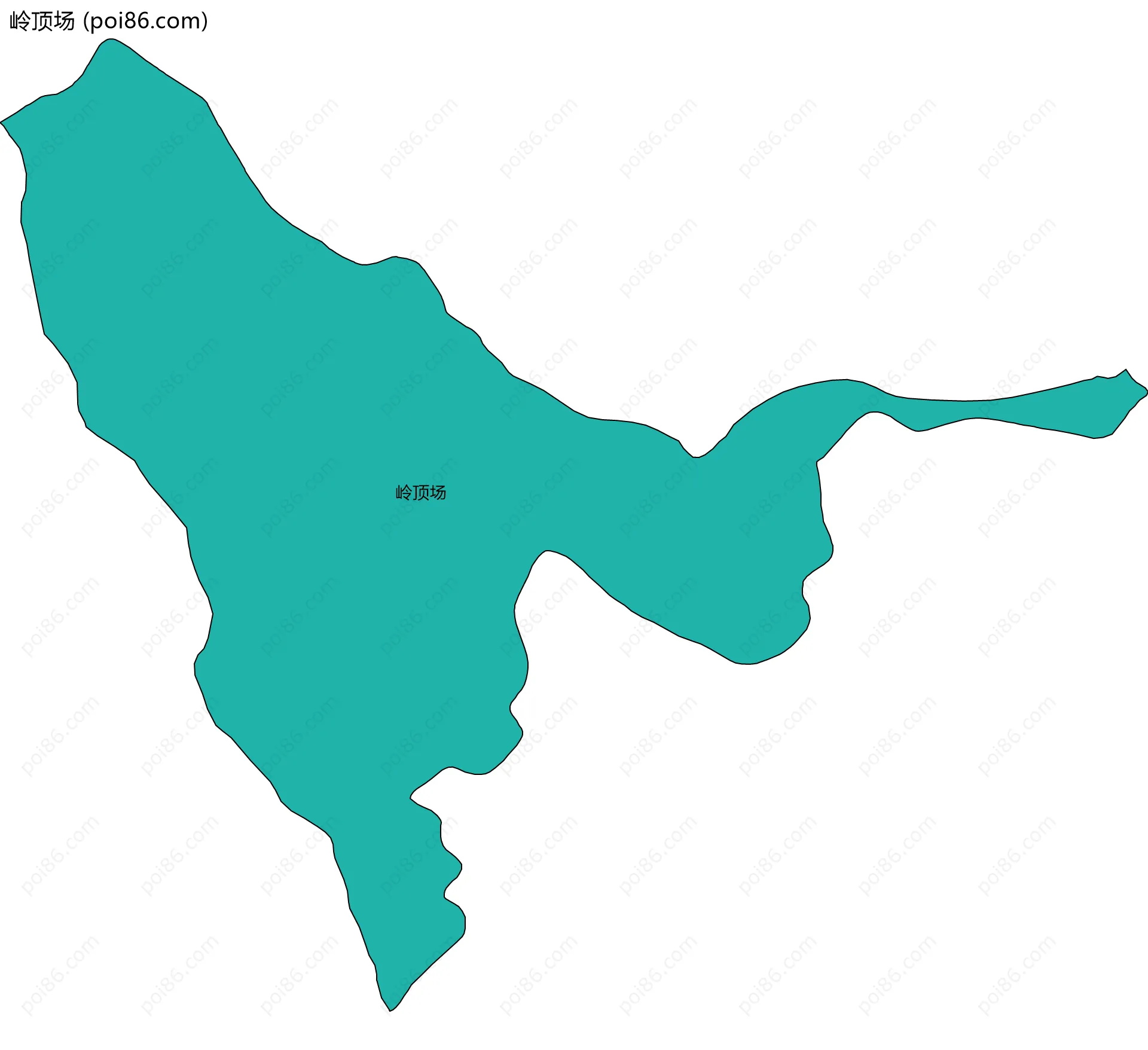 岭顶场边界地图