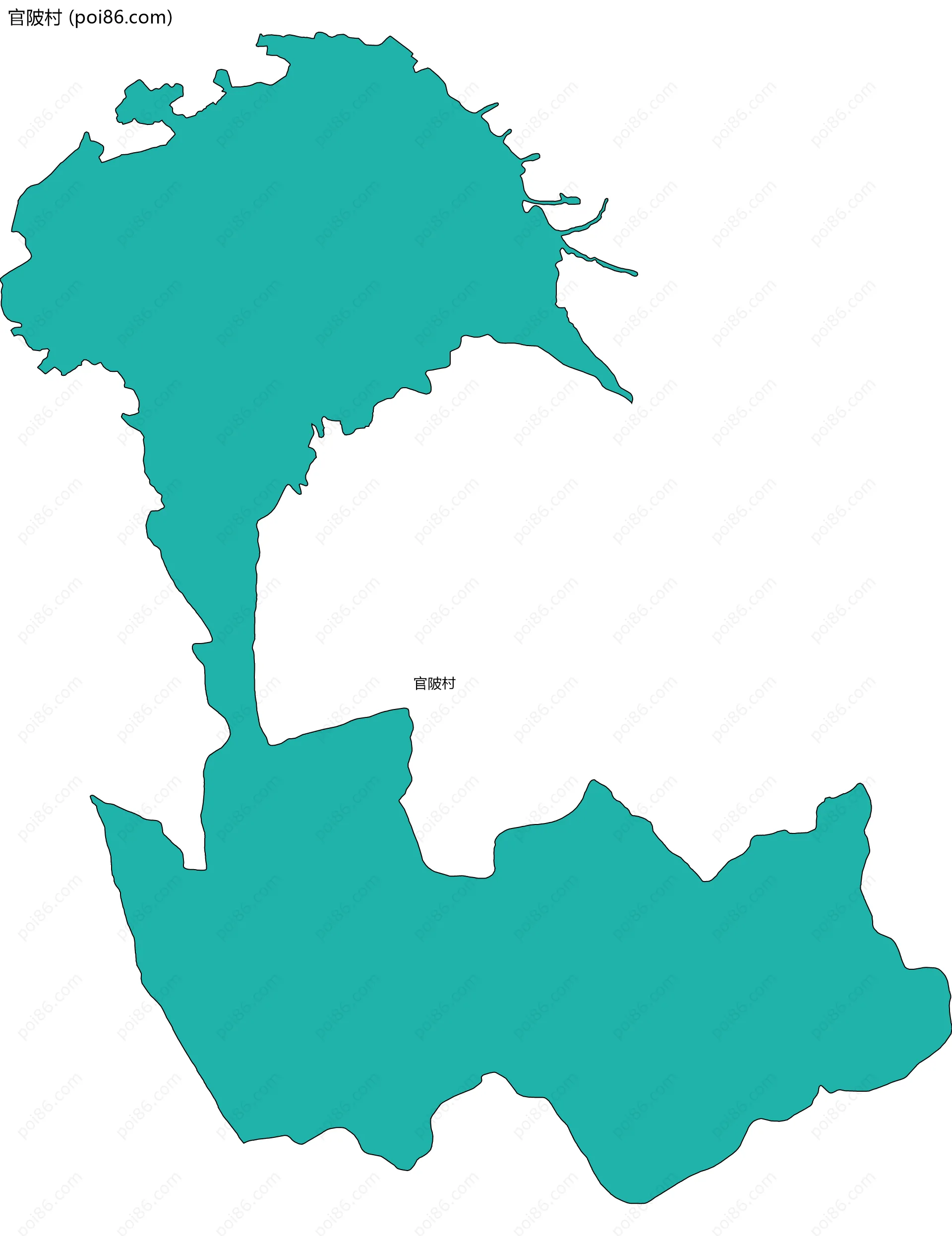 官陂村边界地图