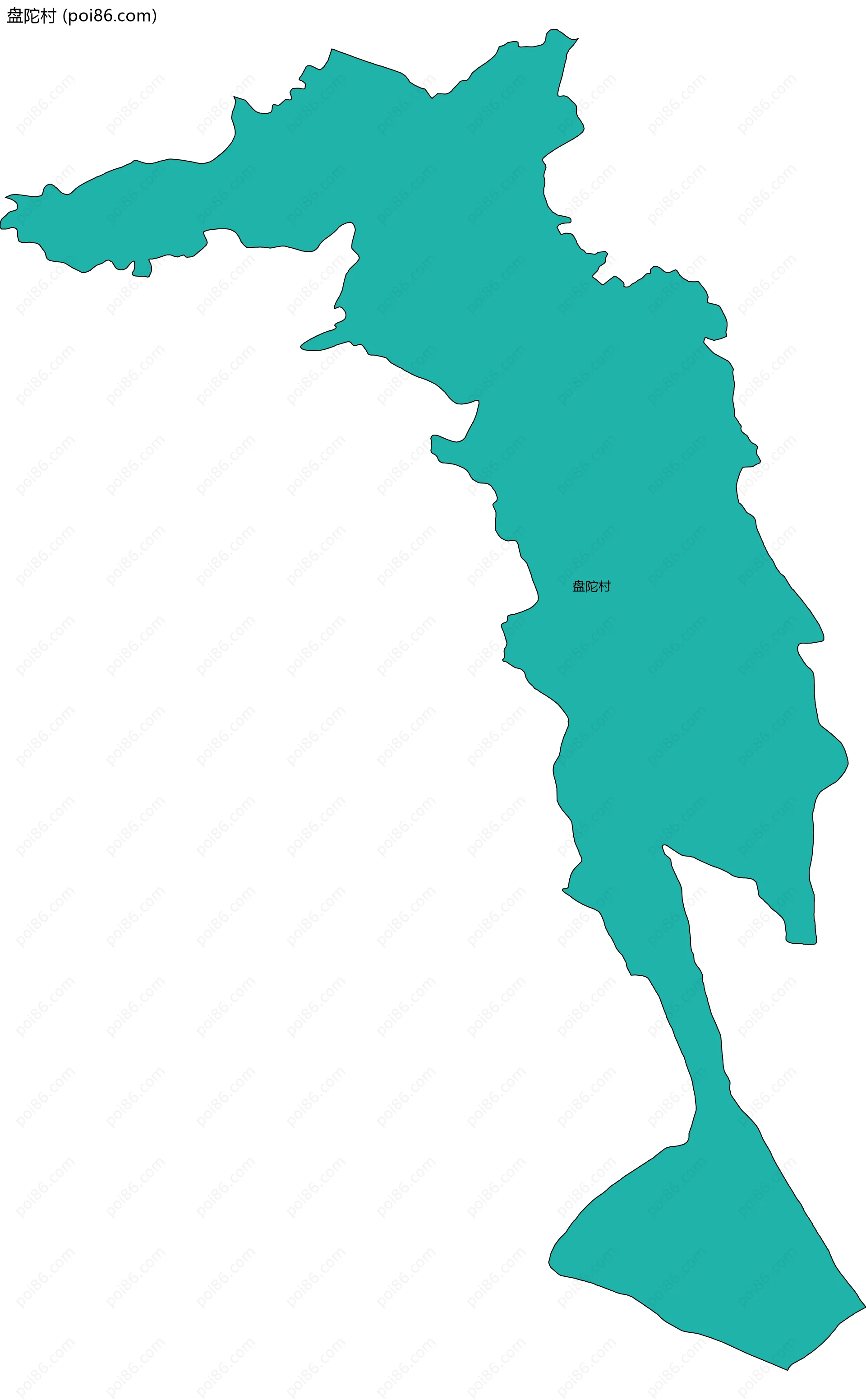 盘陀村边界地图