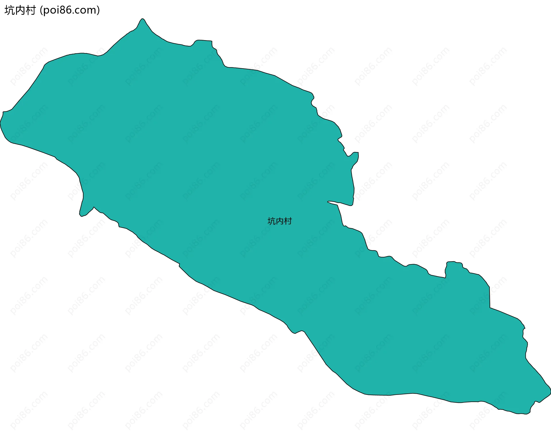 坑内村边界地图