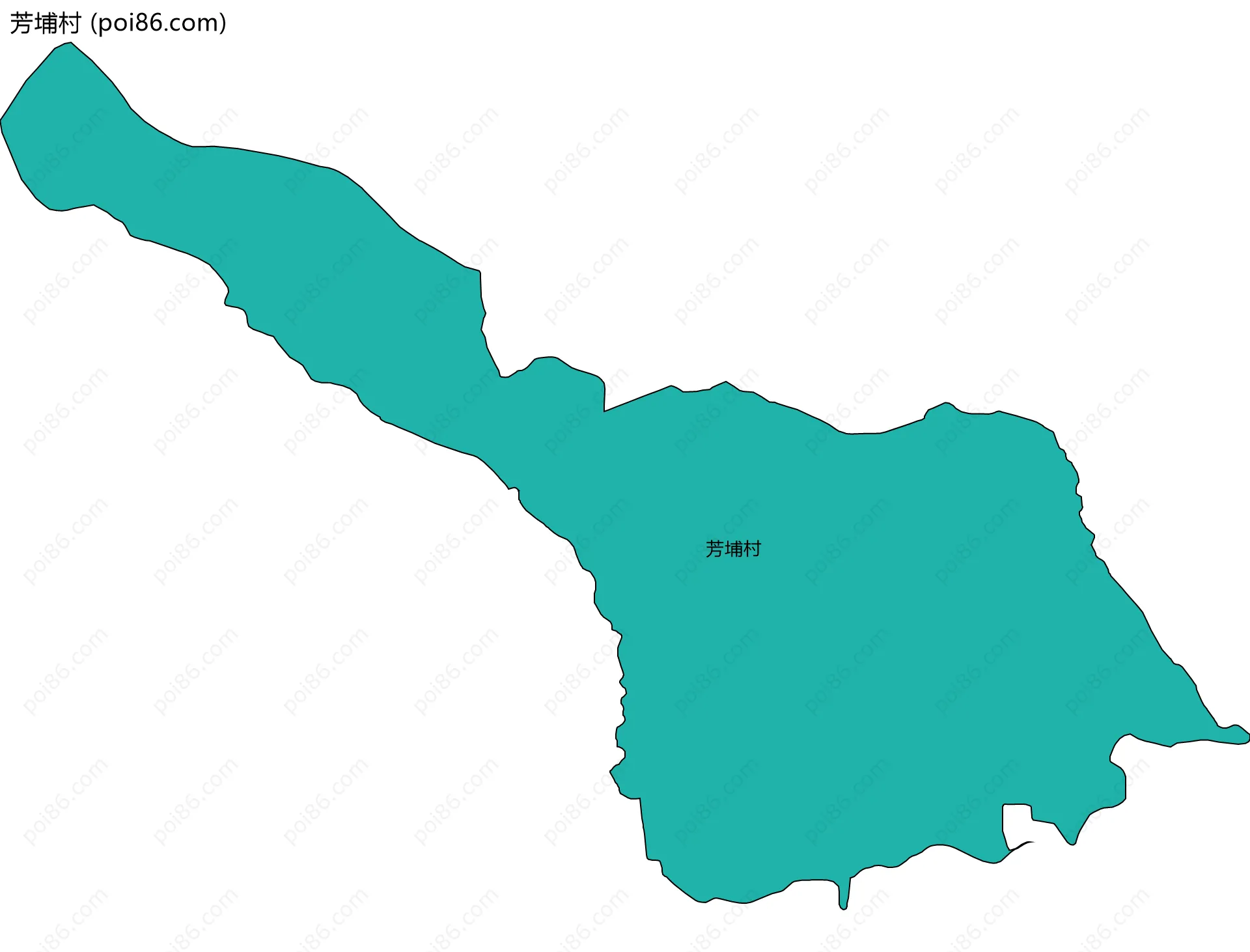 芳埔村边界地图