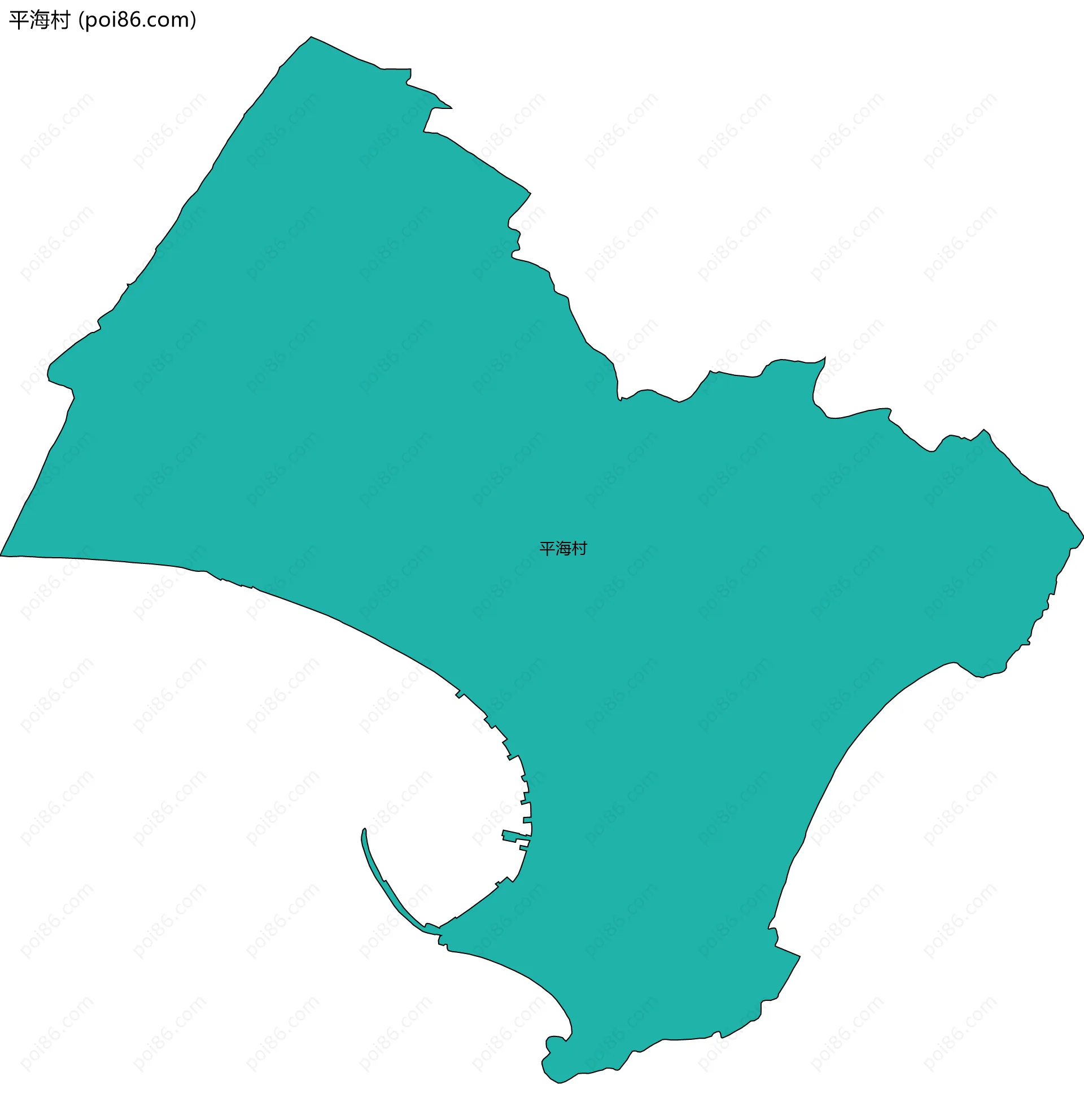 平海村边界地图