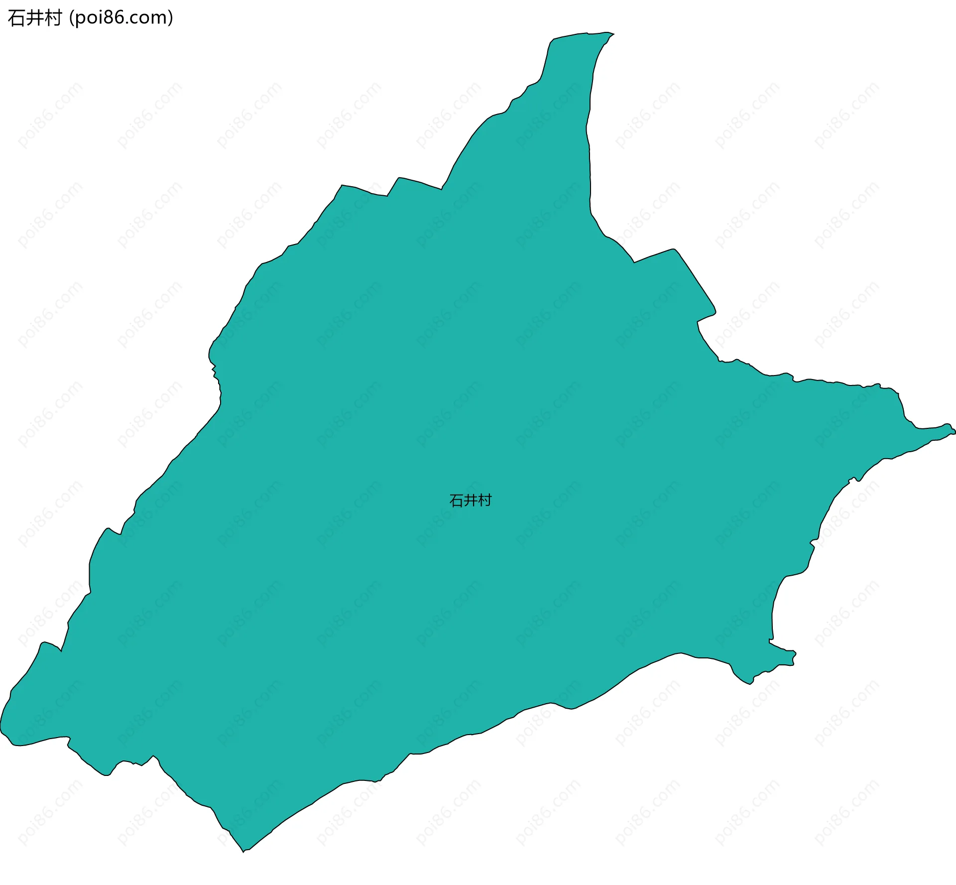 石井村边界地图