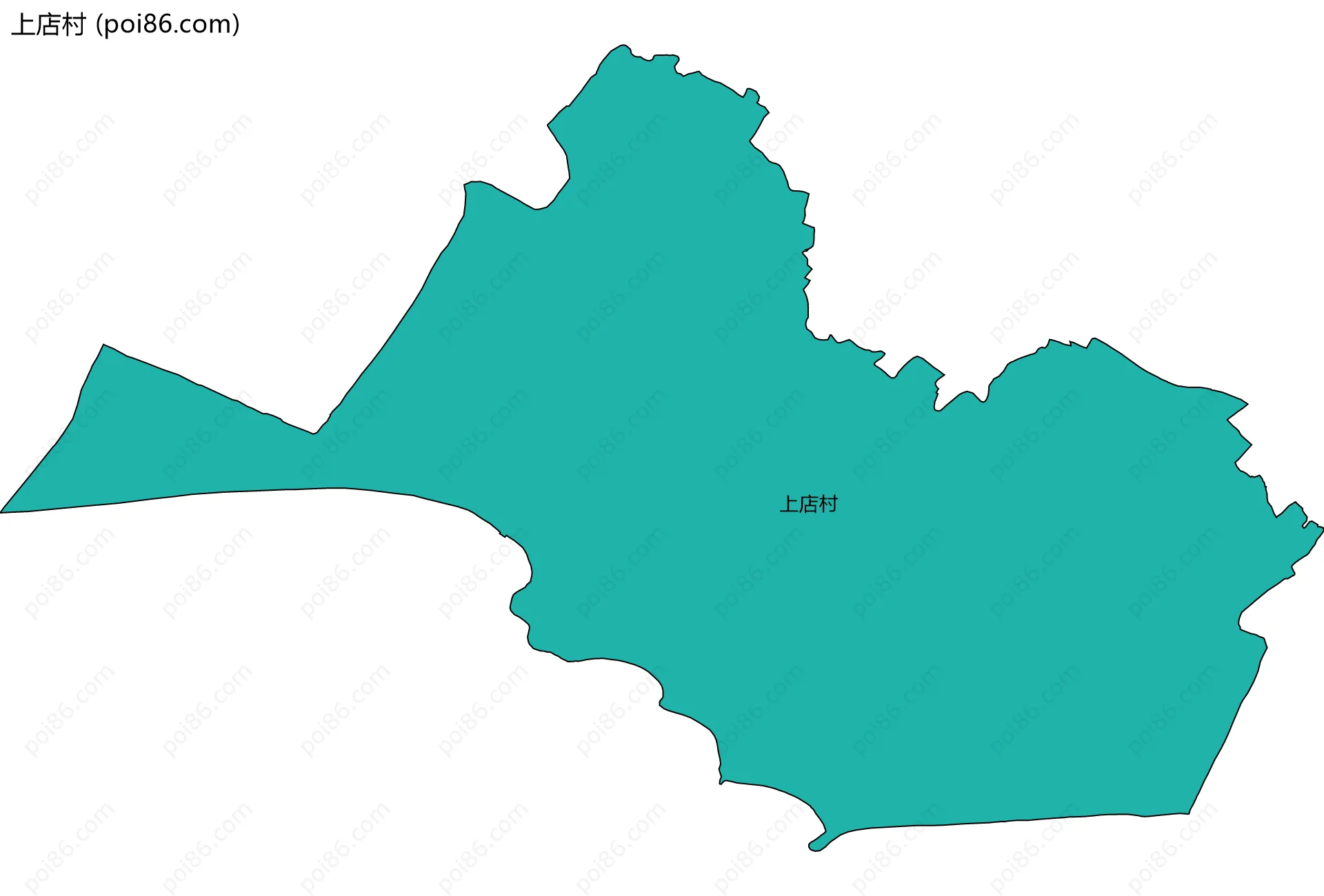 上店村边界地图