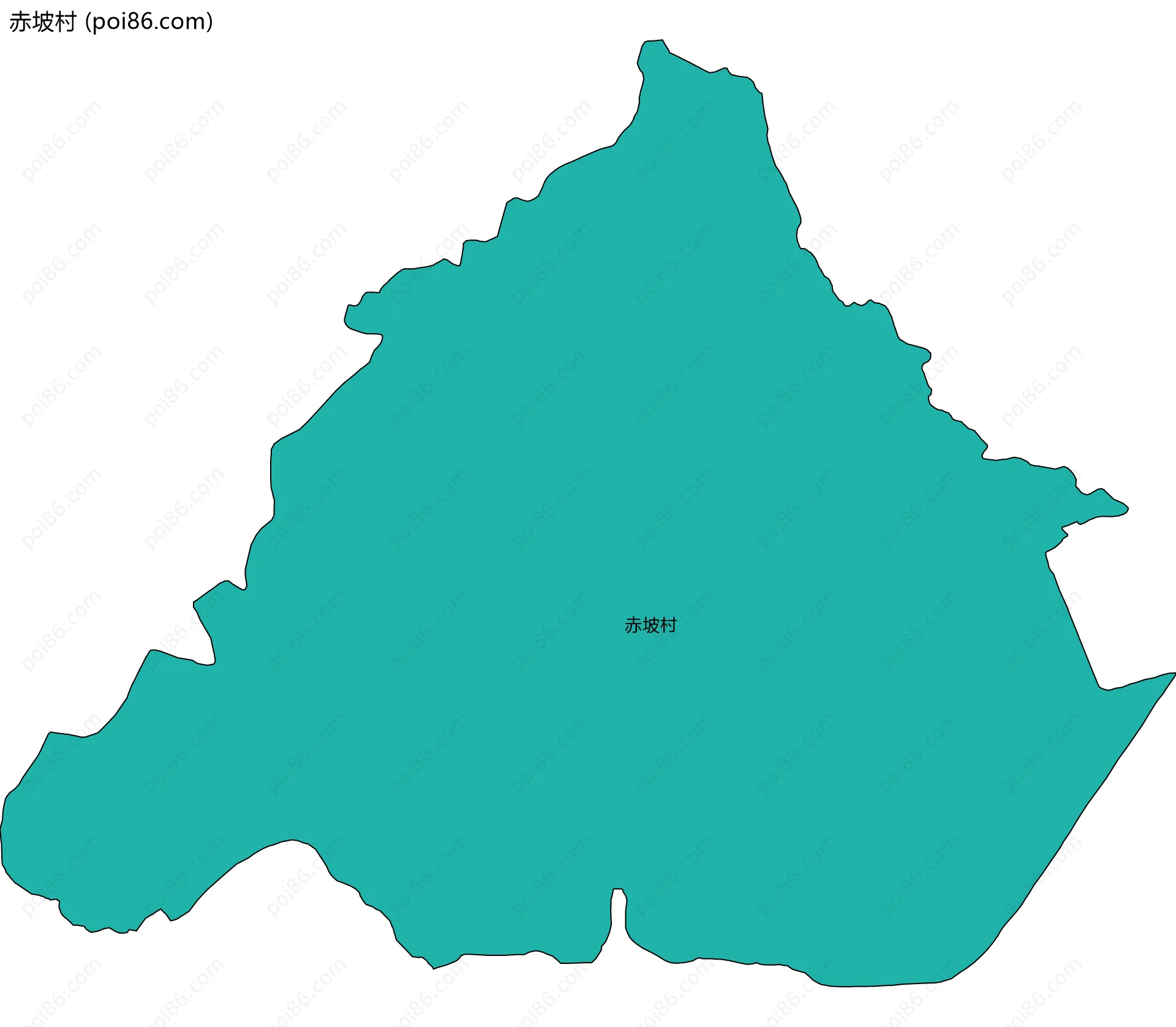 赤坡村边界地图