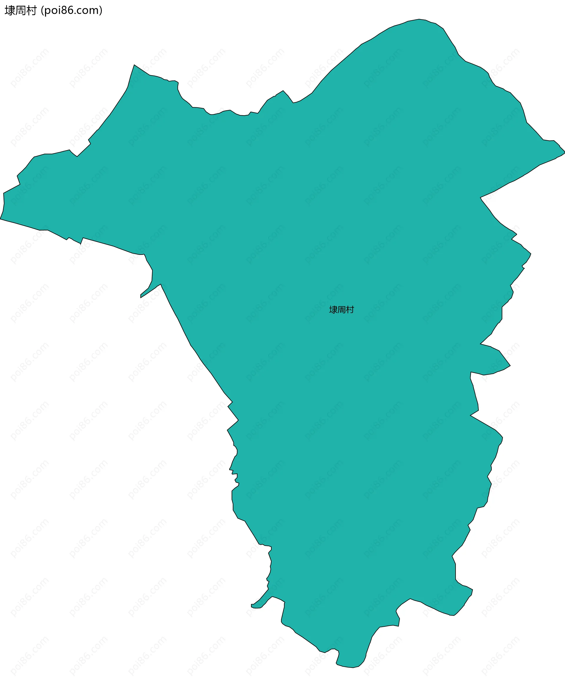埭周村边界地图
