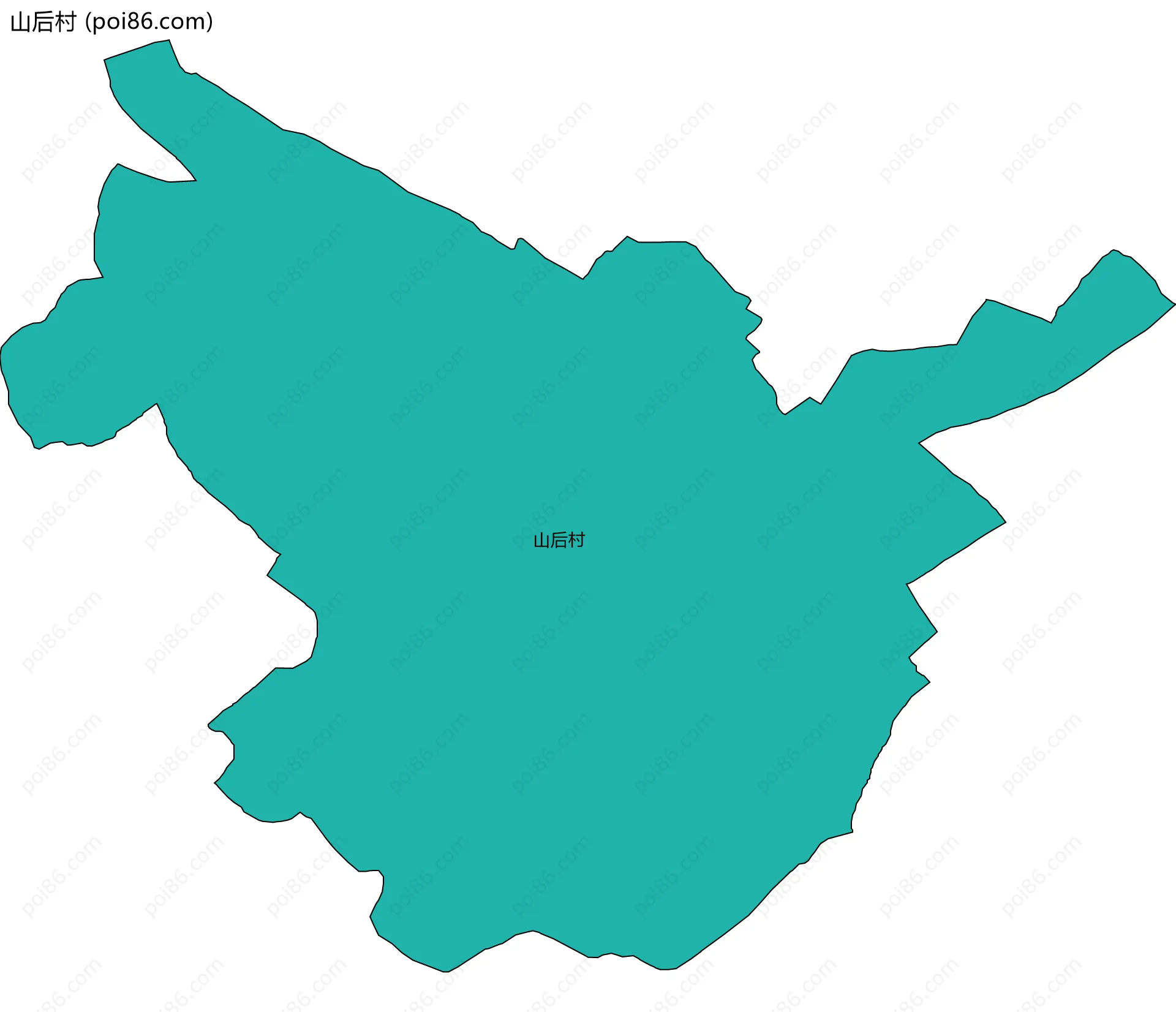 山后村边界地图