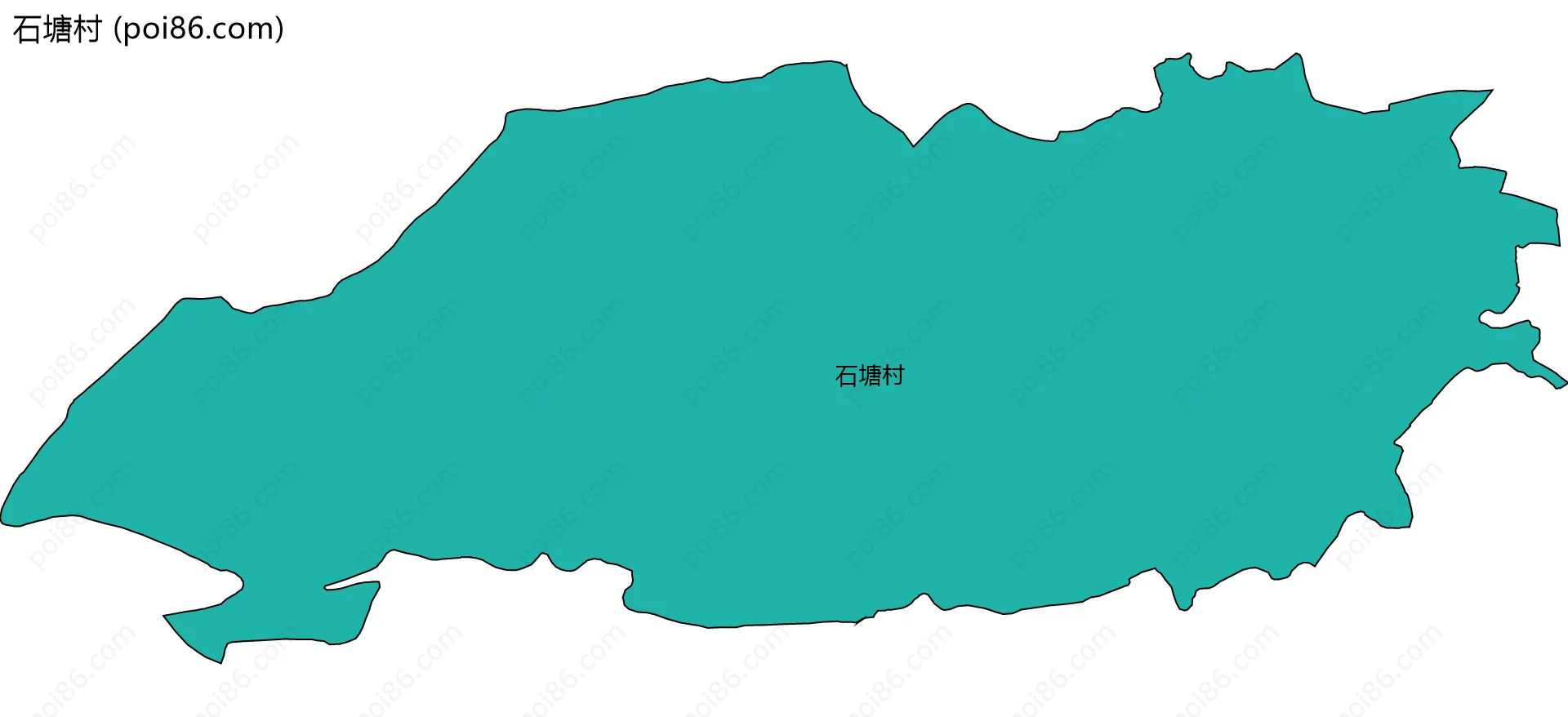 石塘村边界地图