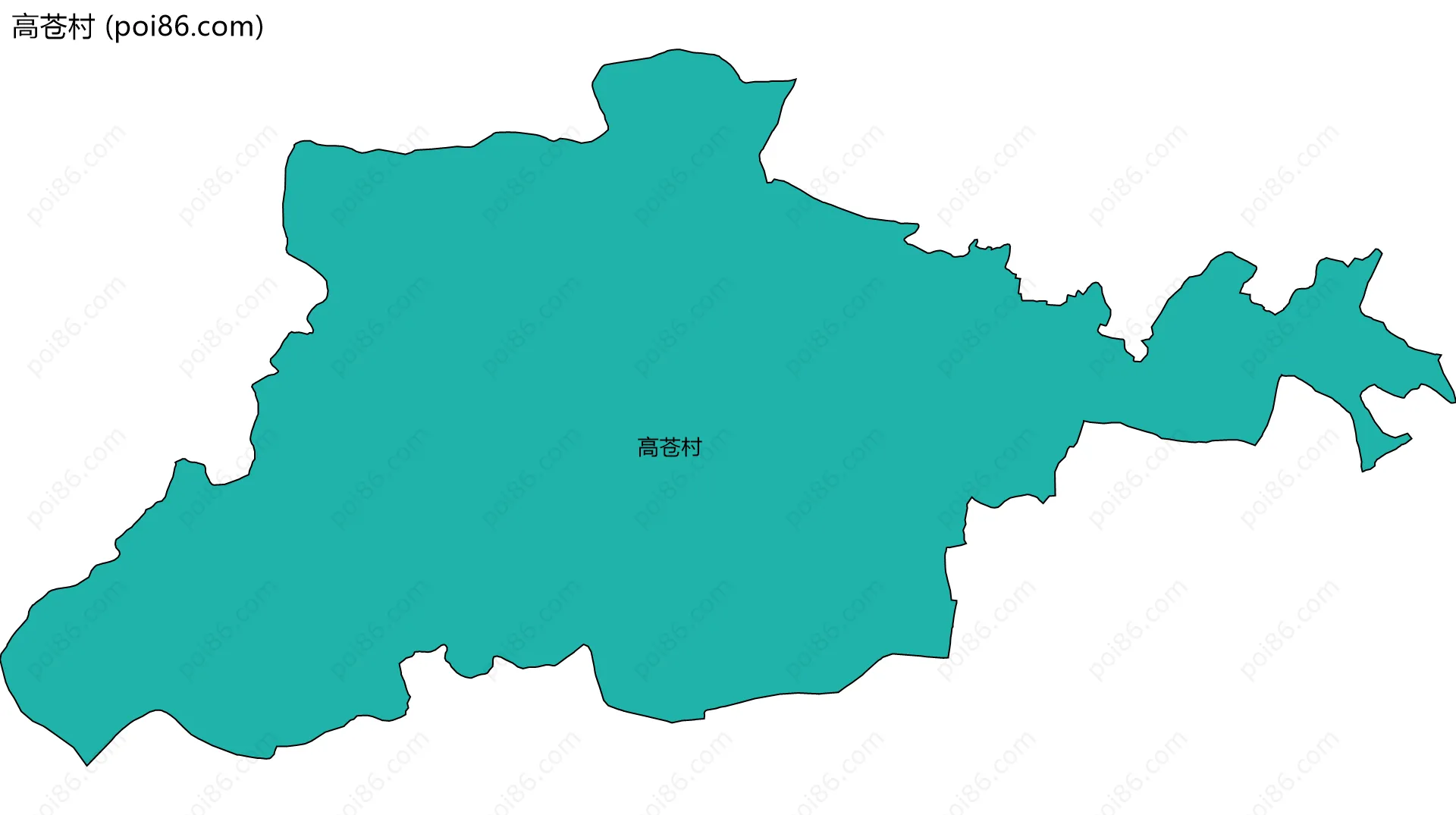 高苍村边界地图