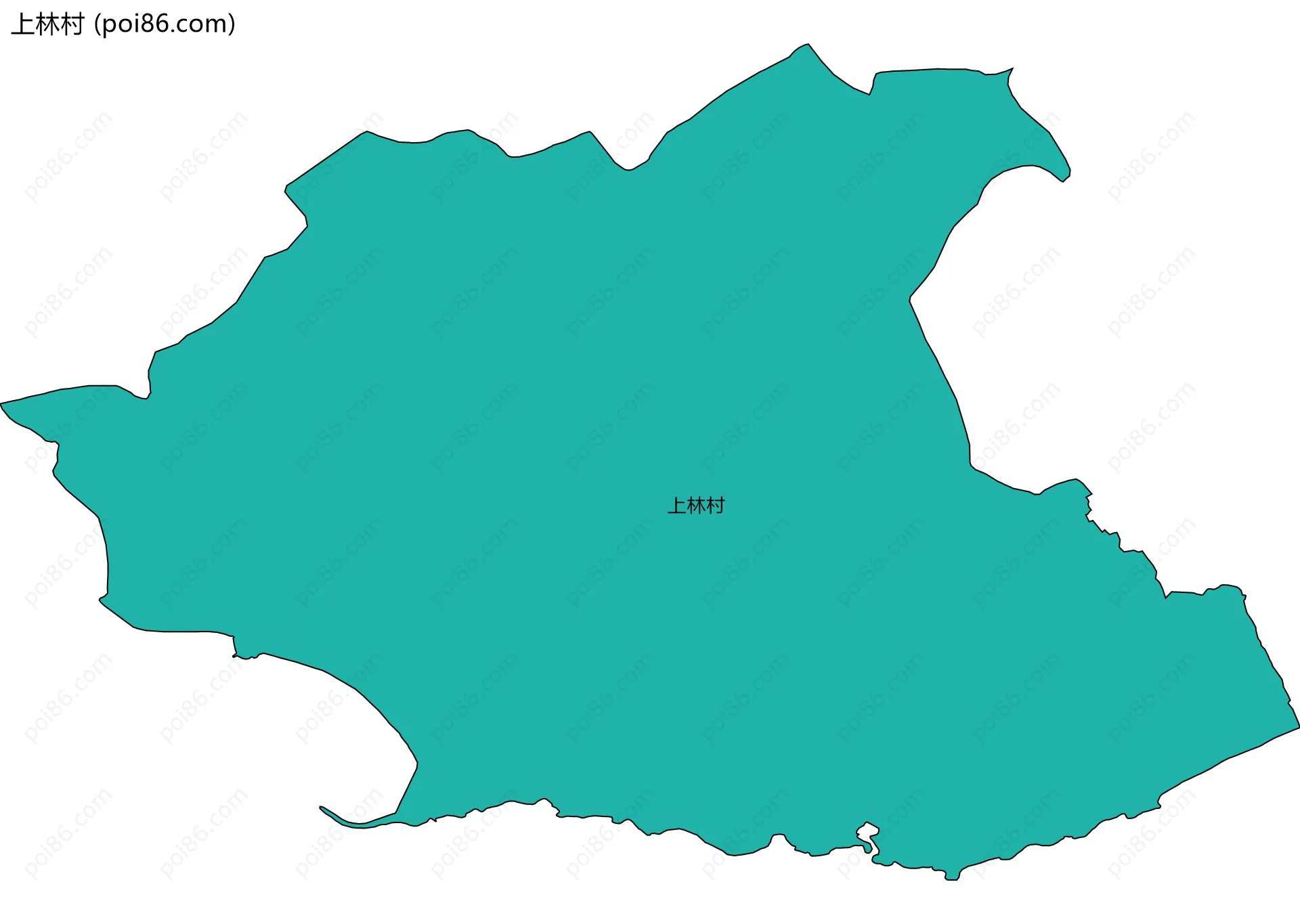 上林村边界地图