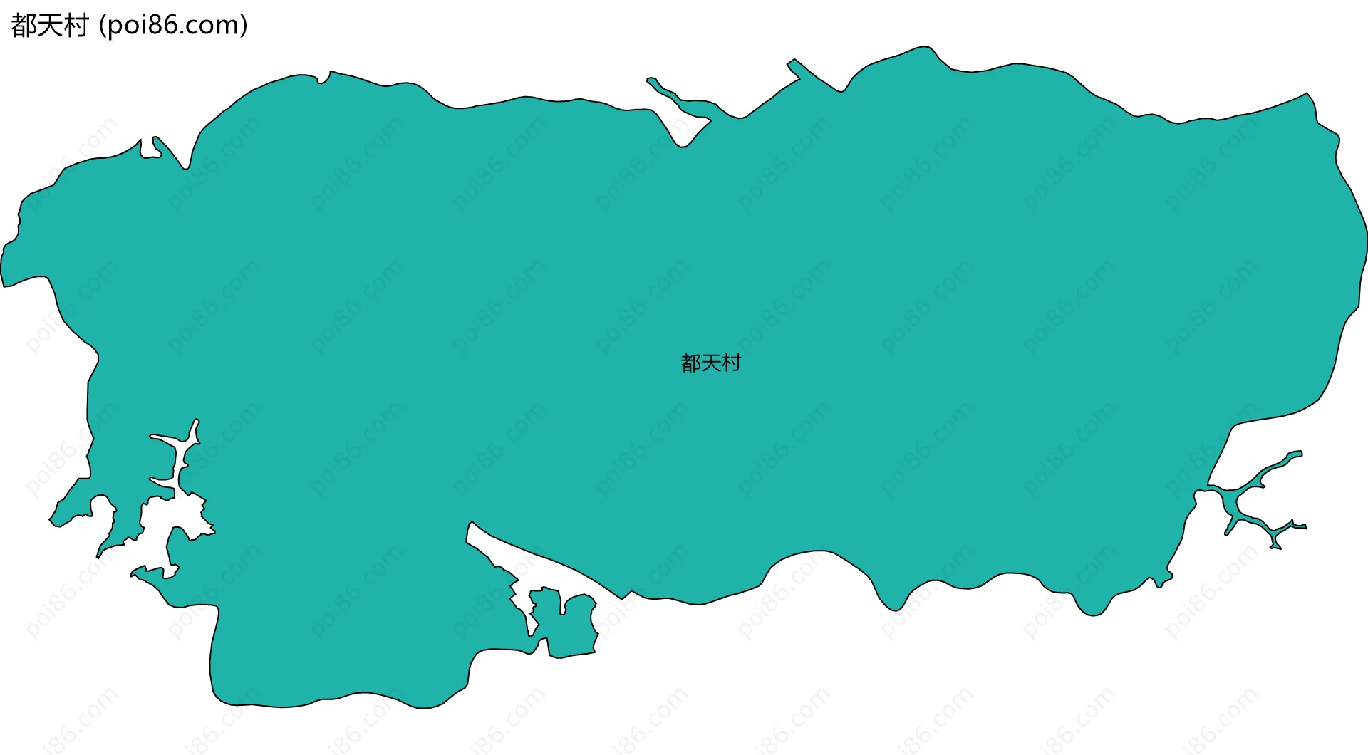 都天村边界地图