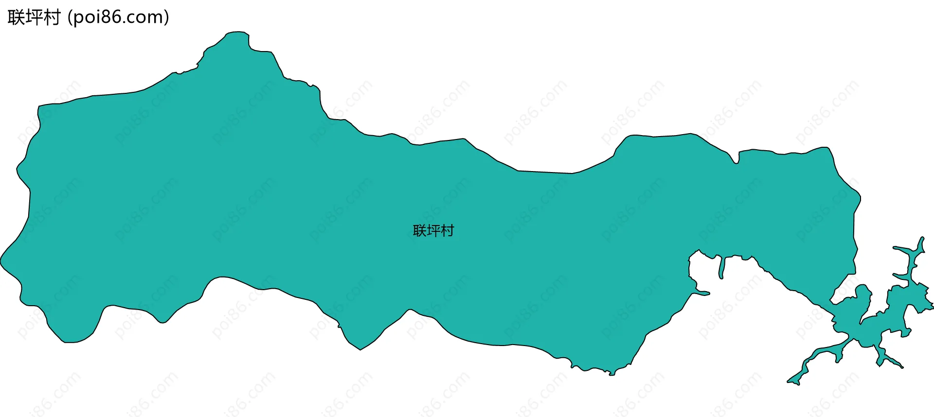 联坪村边界地图