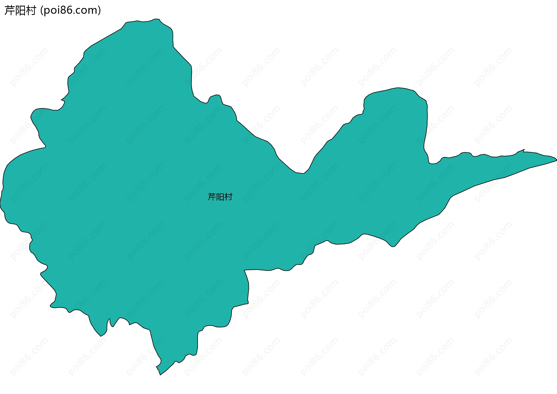 芹阳村边界地图