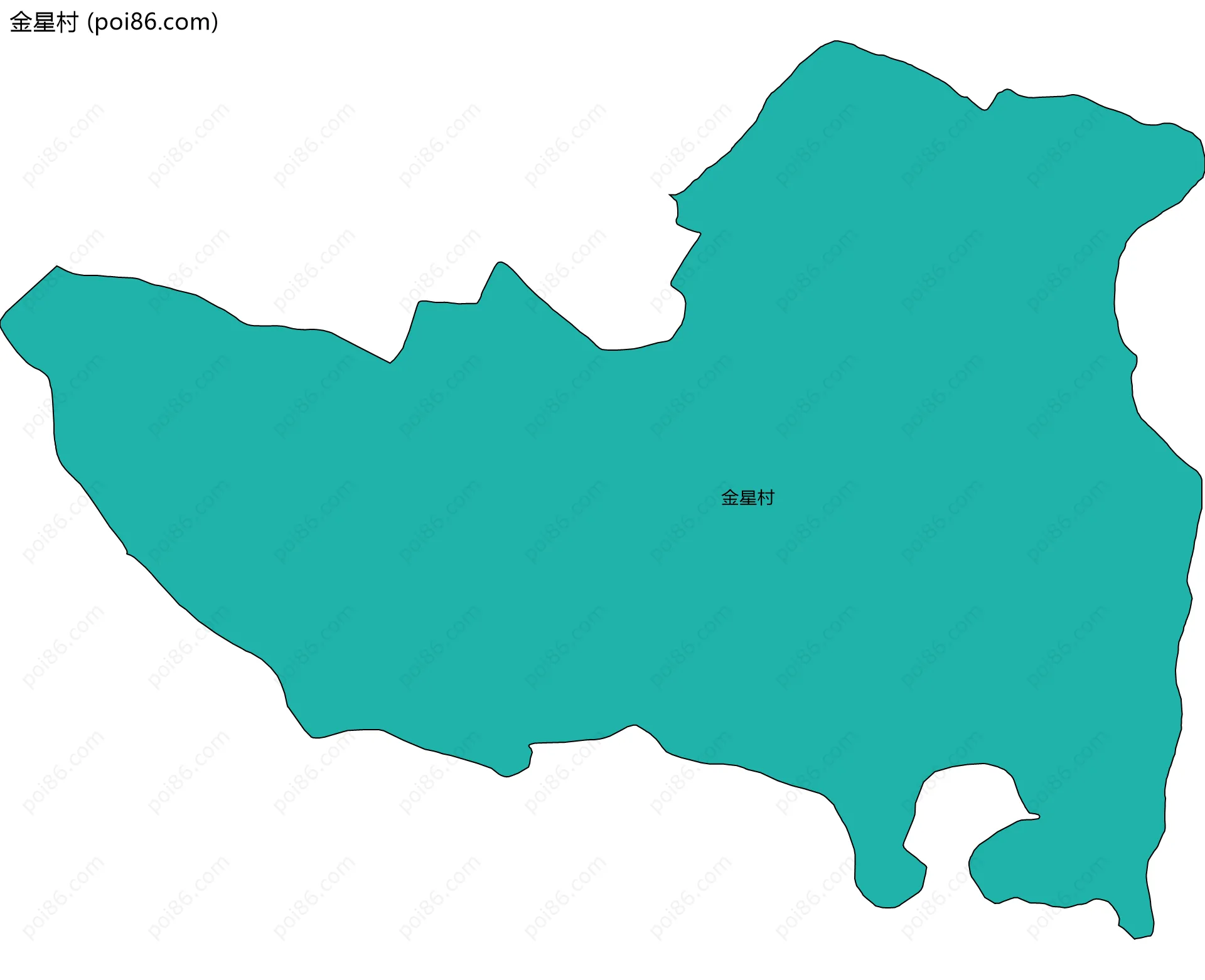 金星村边界地图