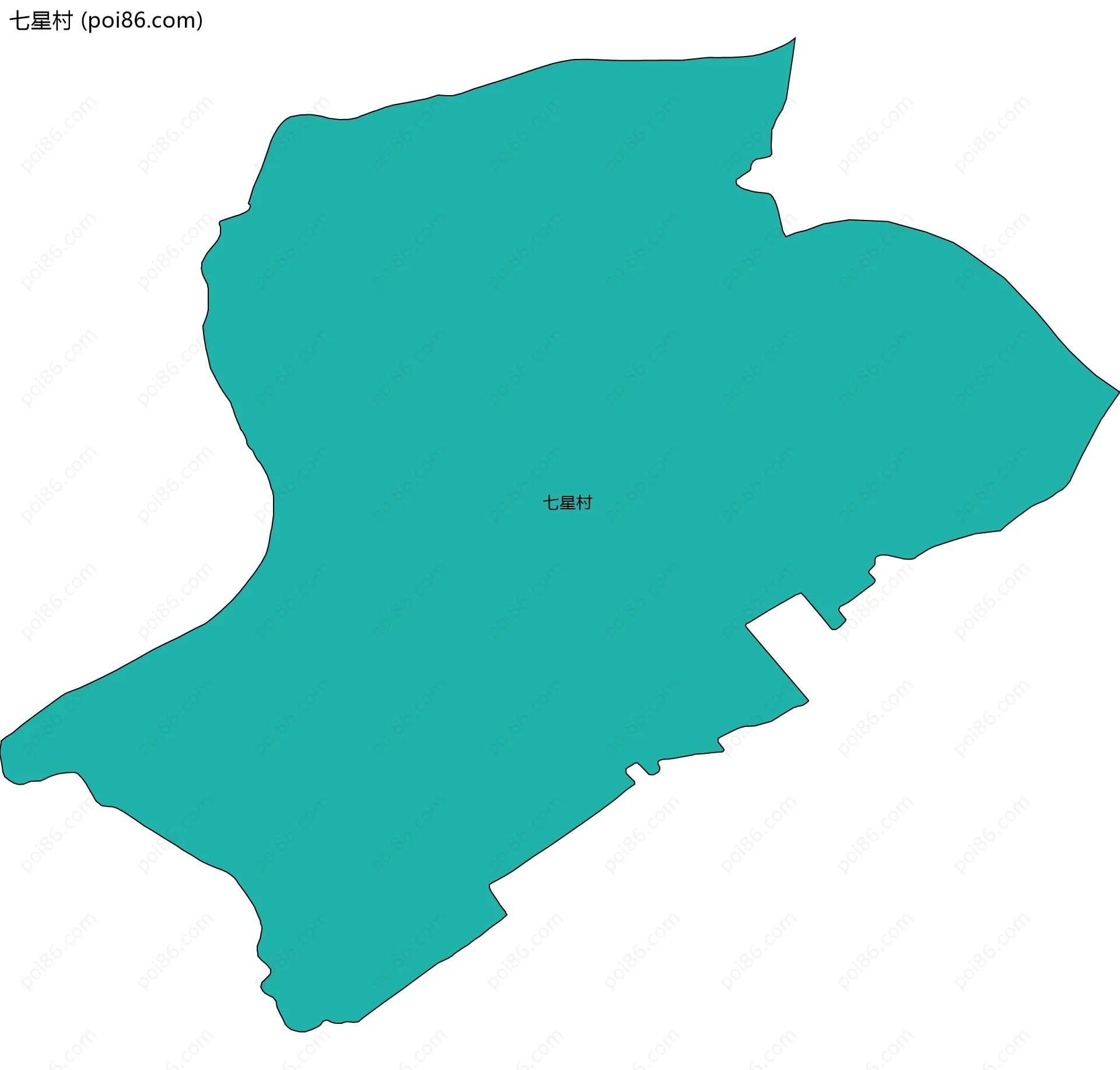 七星村边界地图