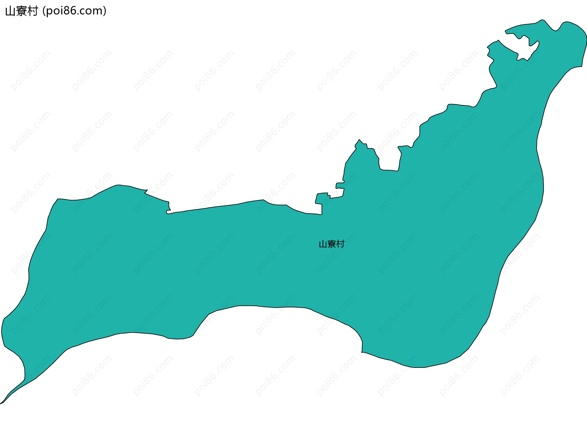 山寮村边界地图