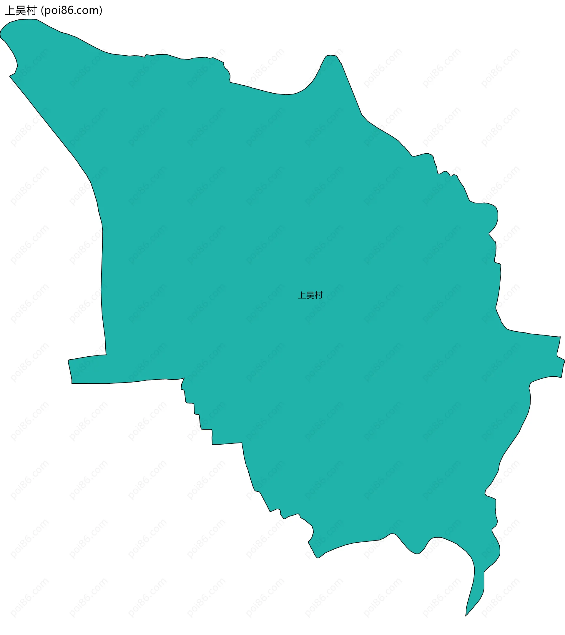 上吴村边界地图