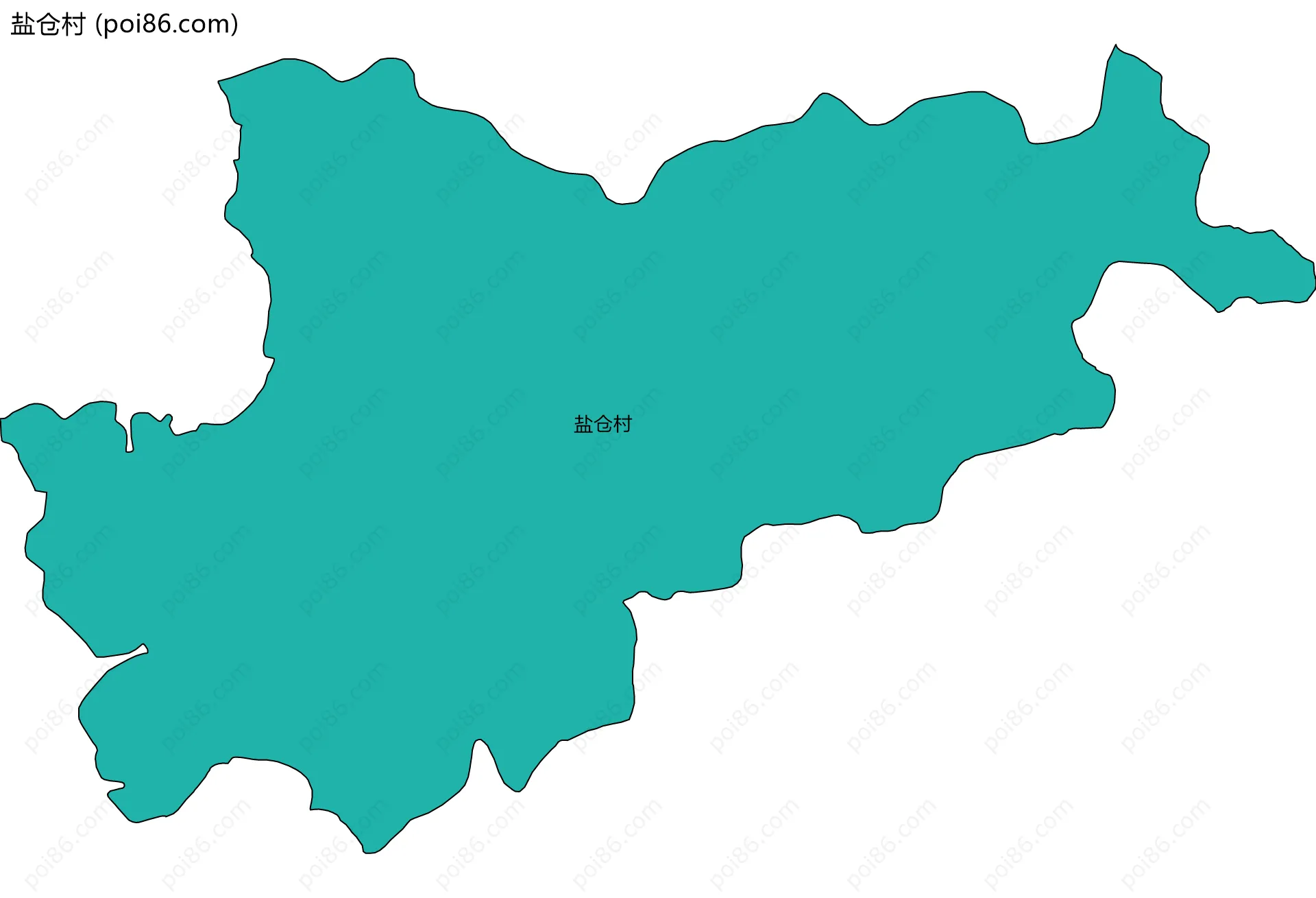盐仓村边界地图