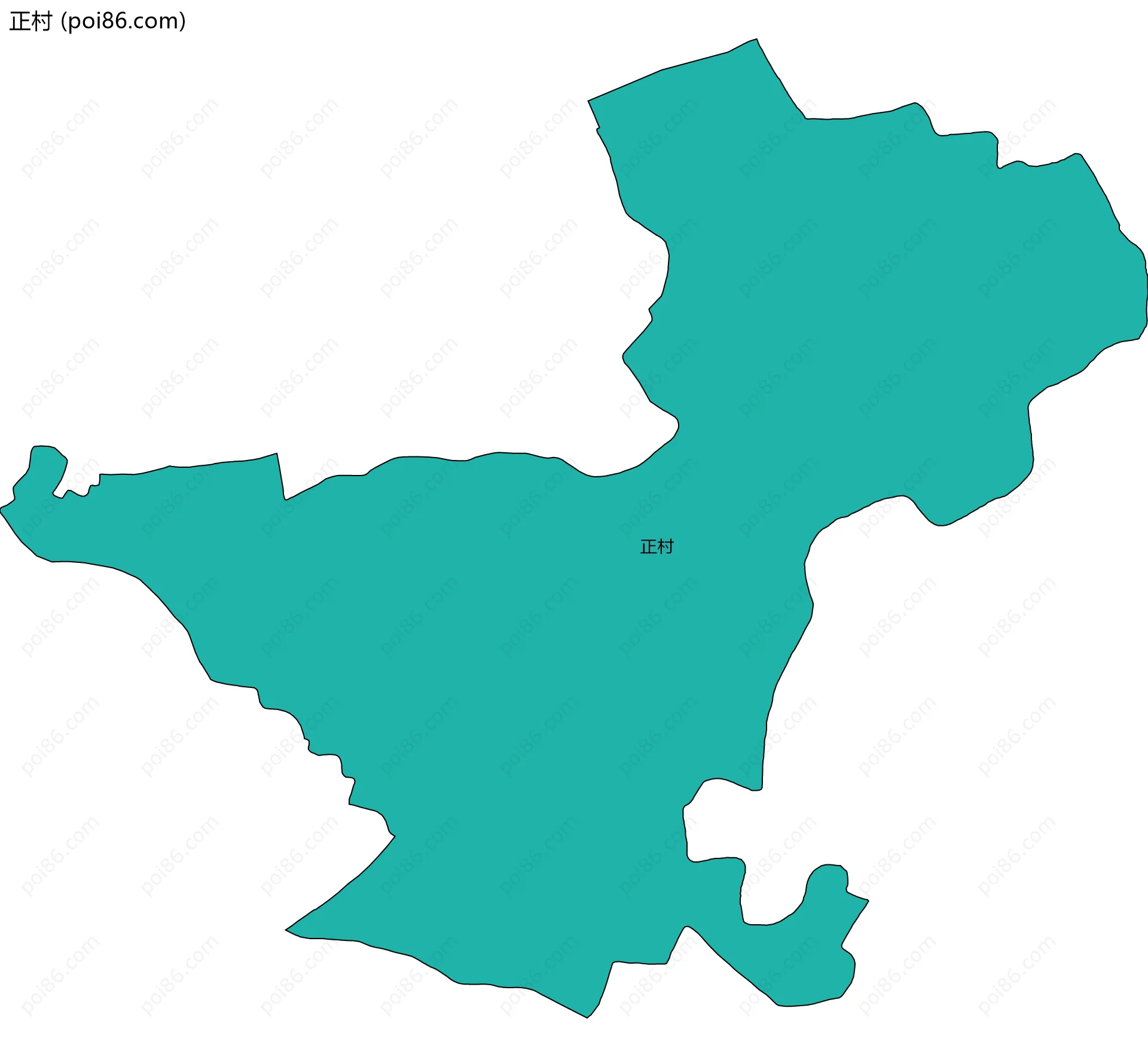 正村边界地图
