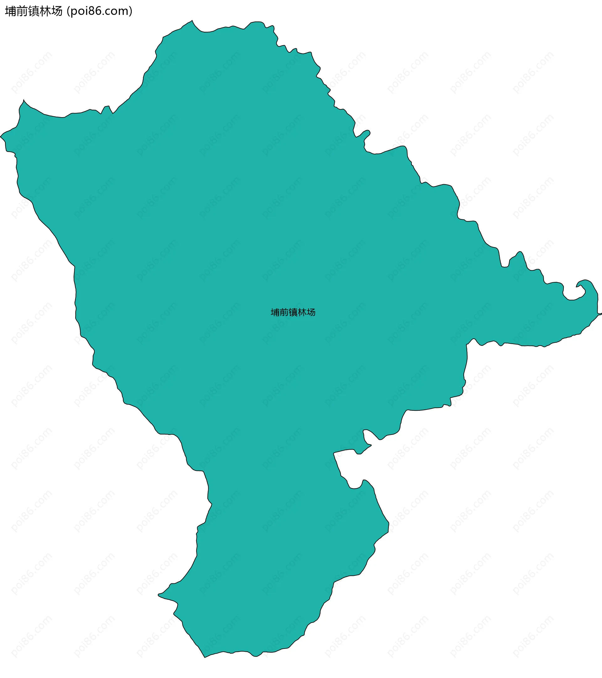 埔前镇林场边界地图