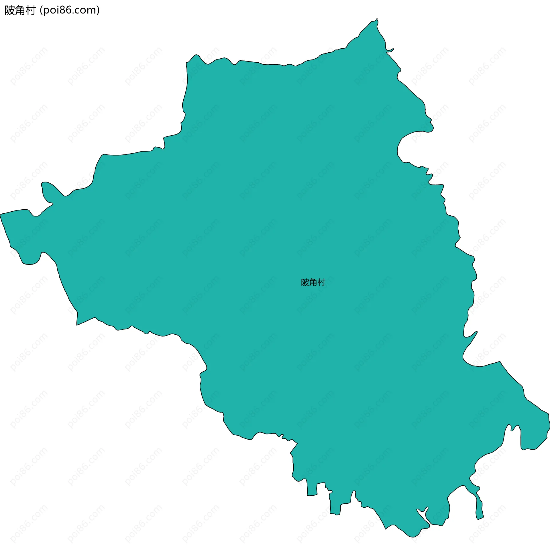 陂角村边界地图