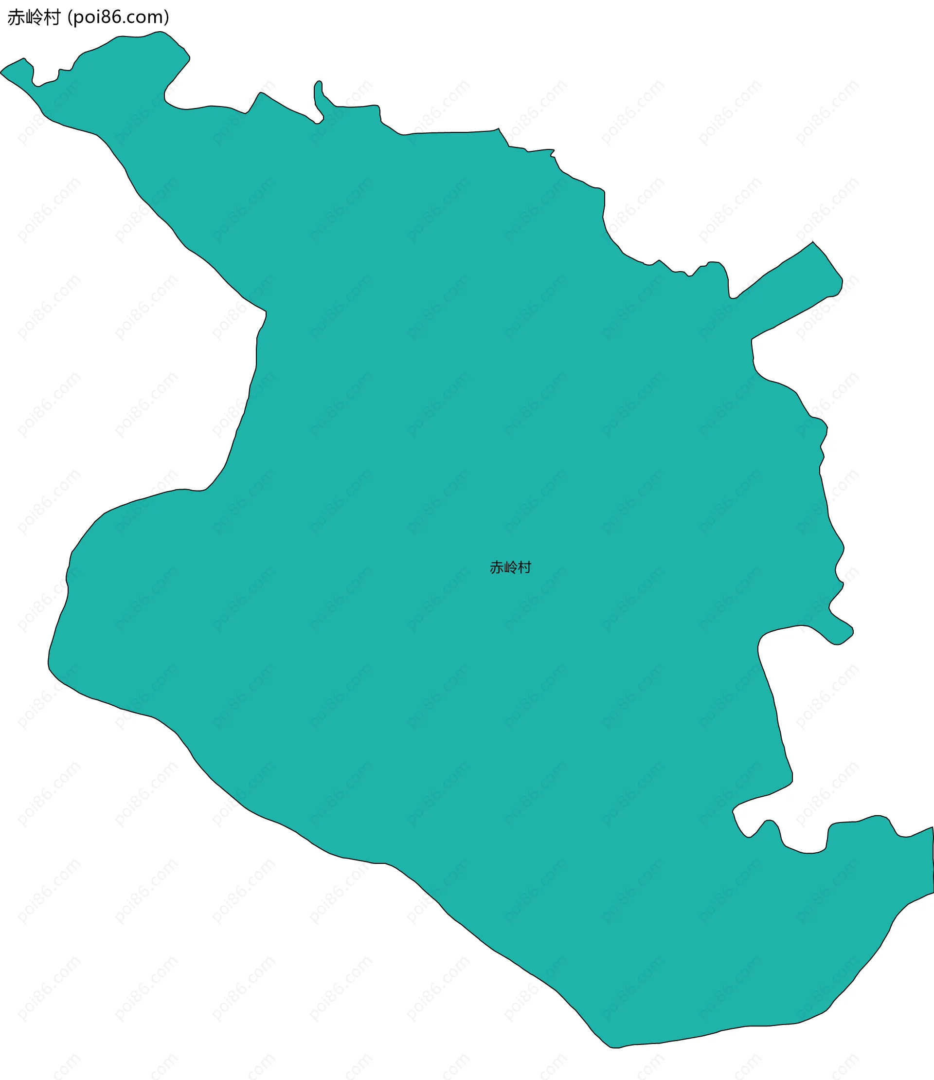 赤岭村边界地图