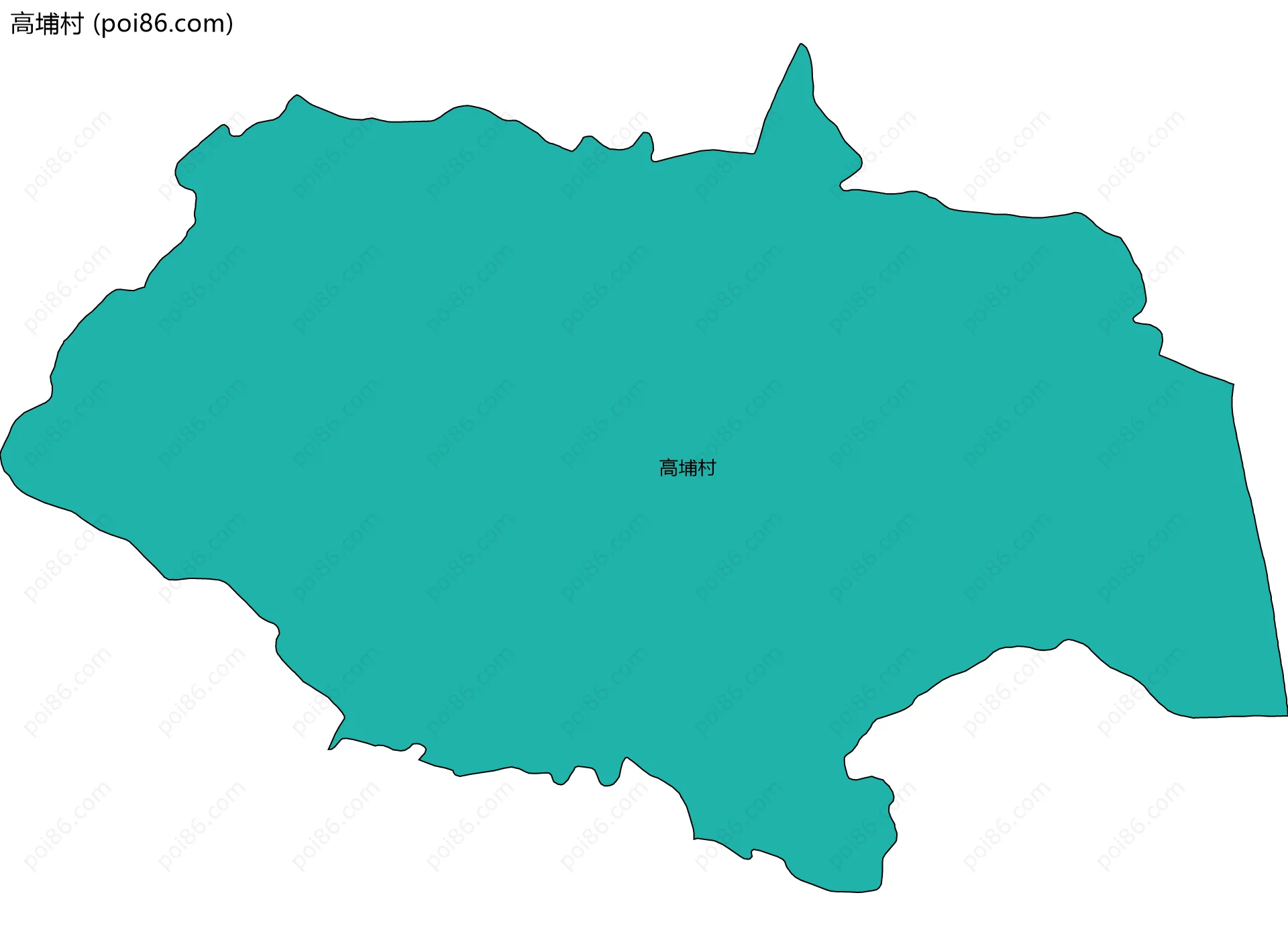 高埔村边界地图