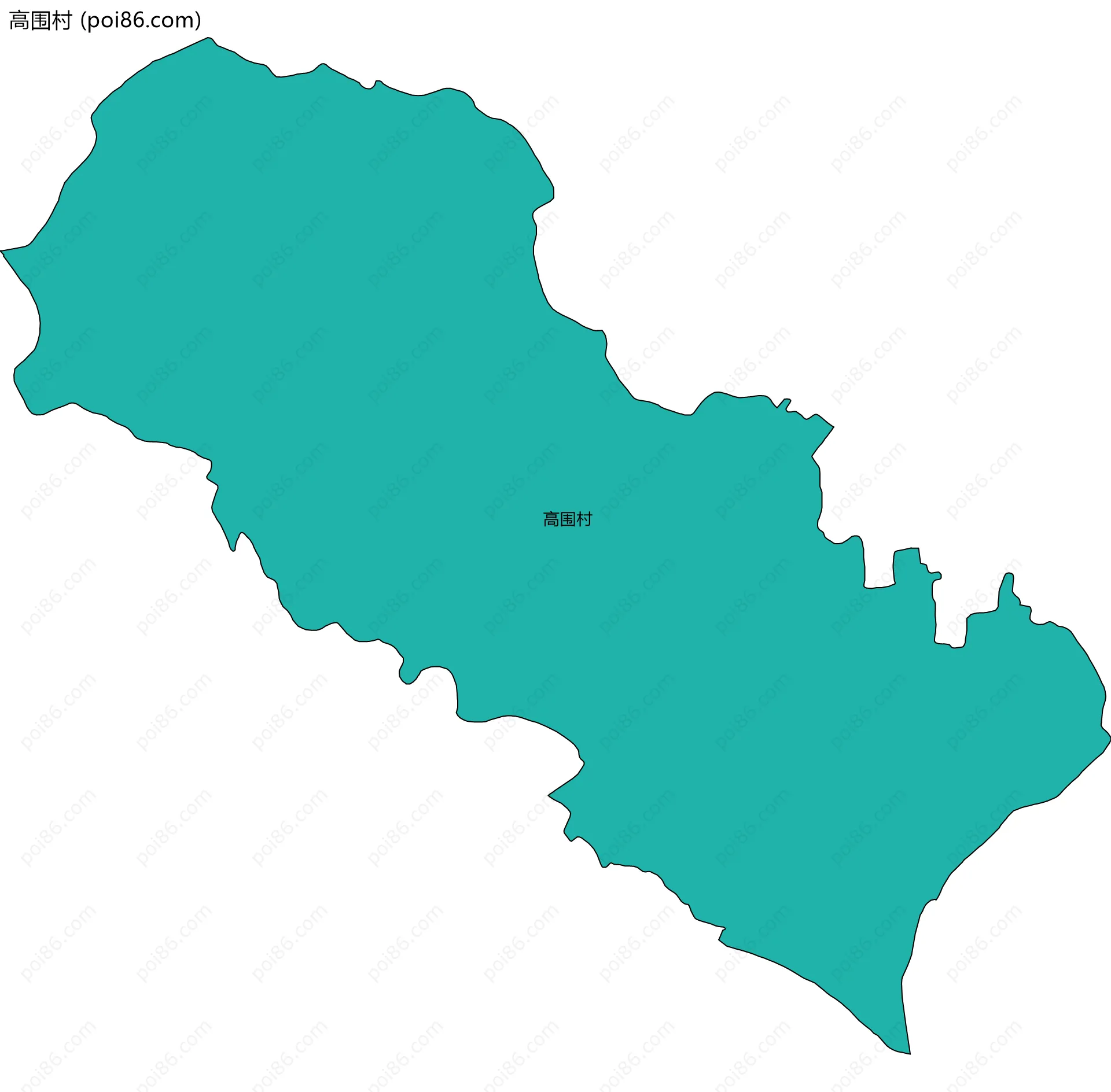 高围村边界地图