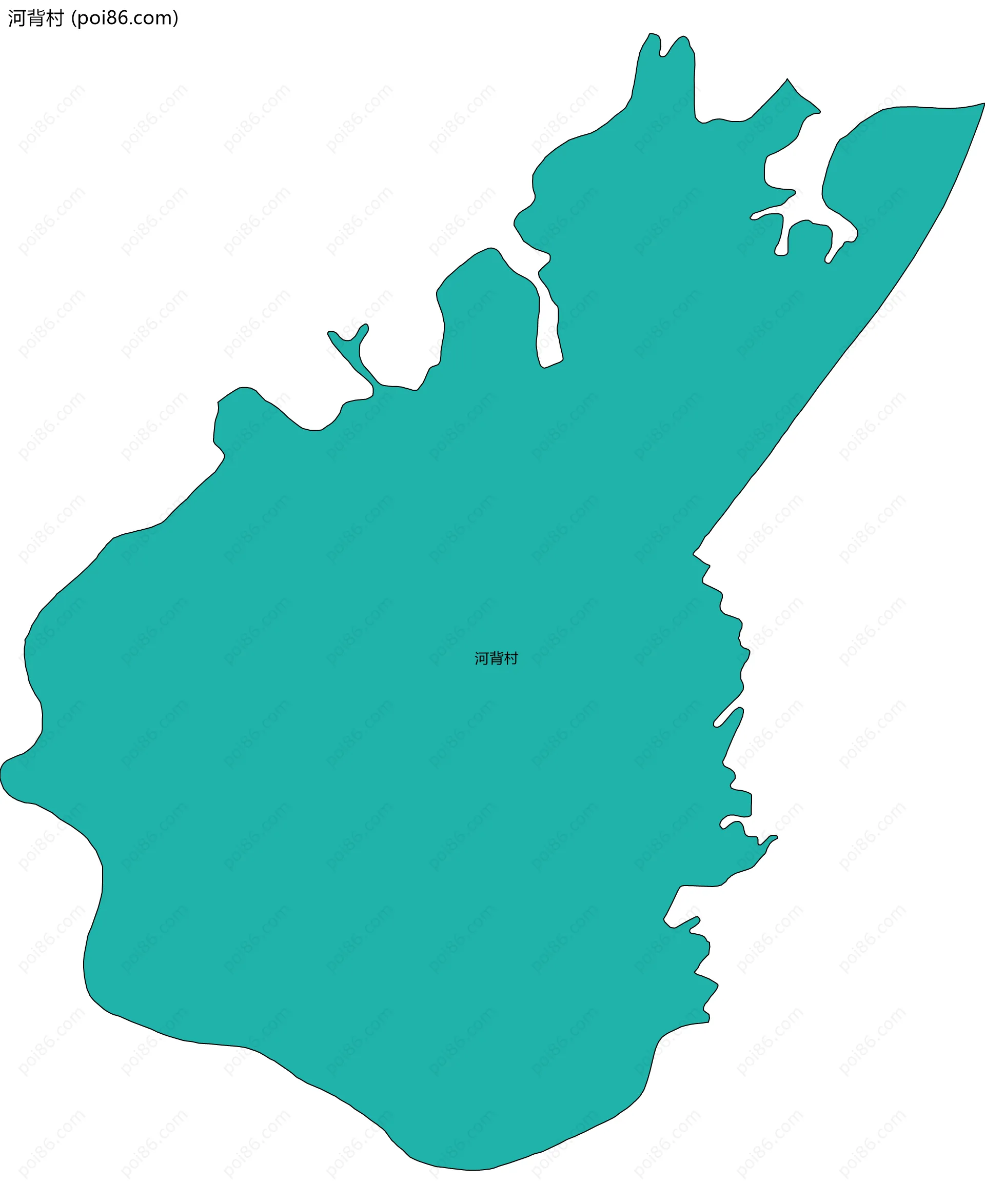 河背村边界地图