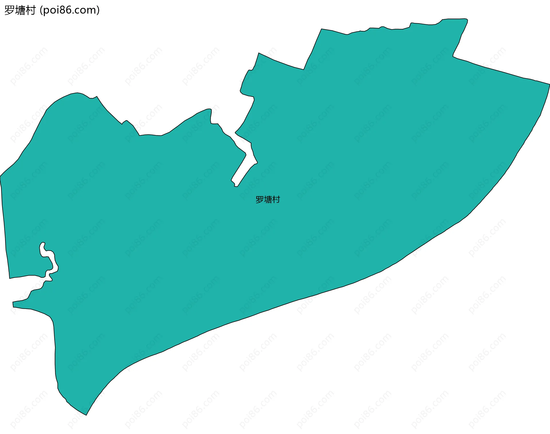 罗塘村边界地图