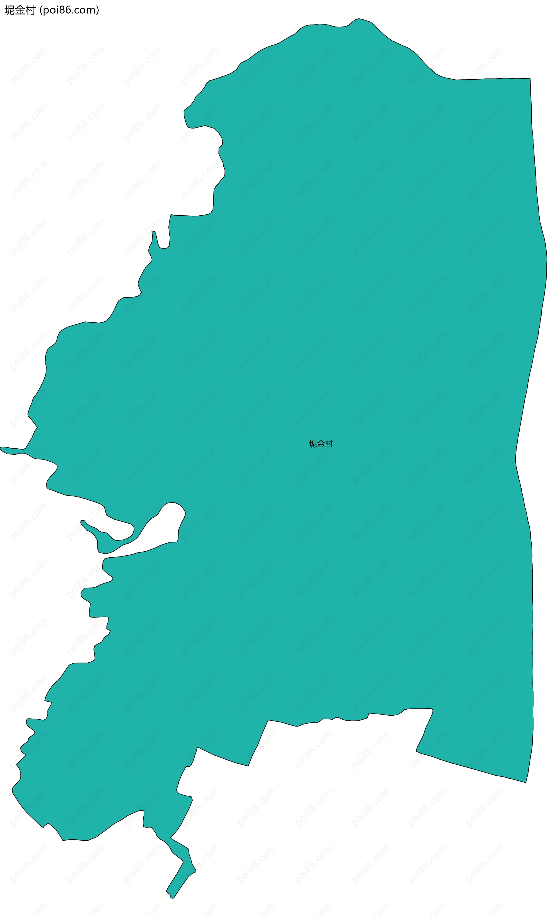 坭金村边界地图