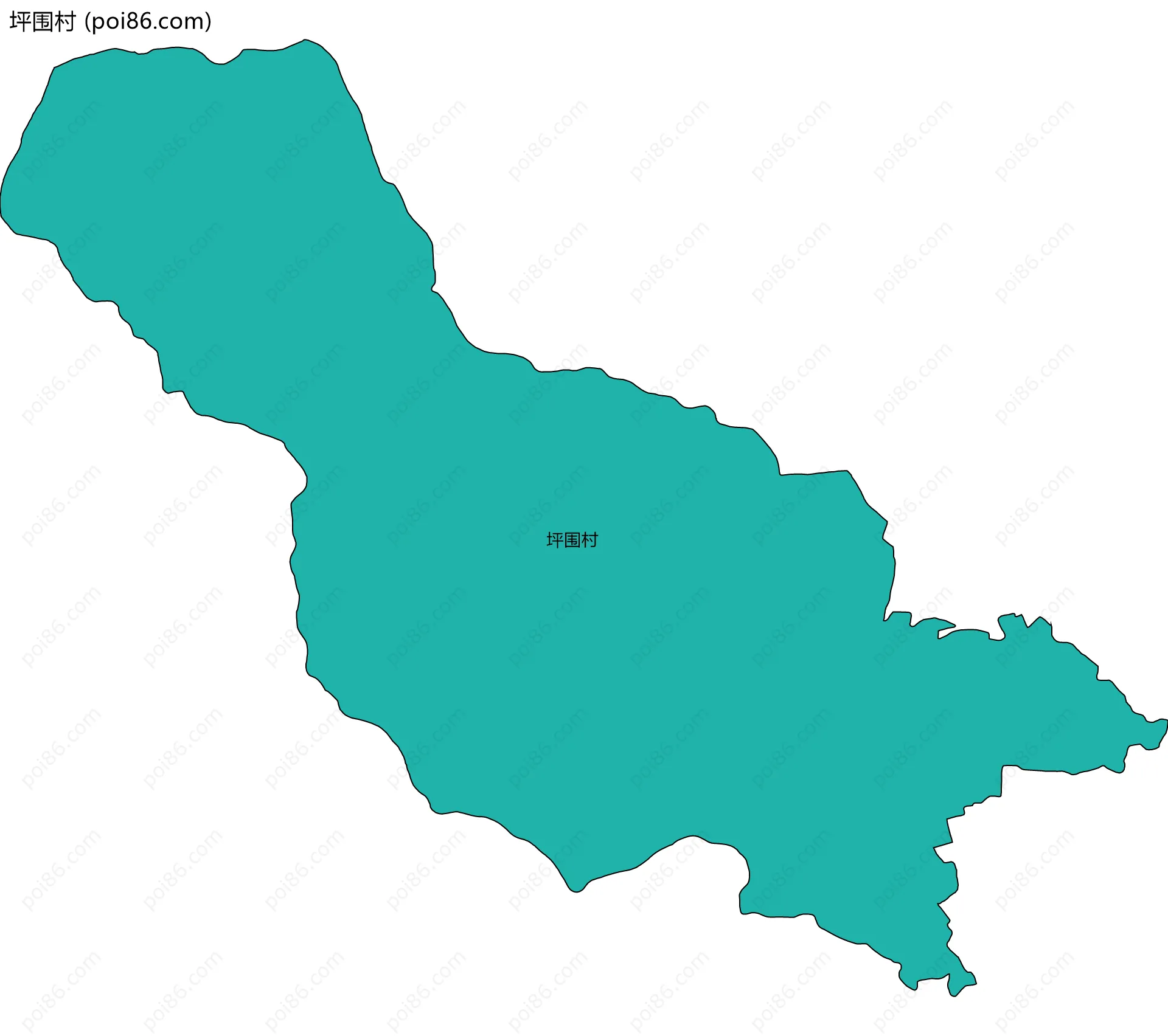 坪围村边界地图