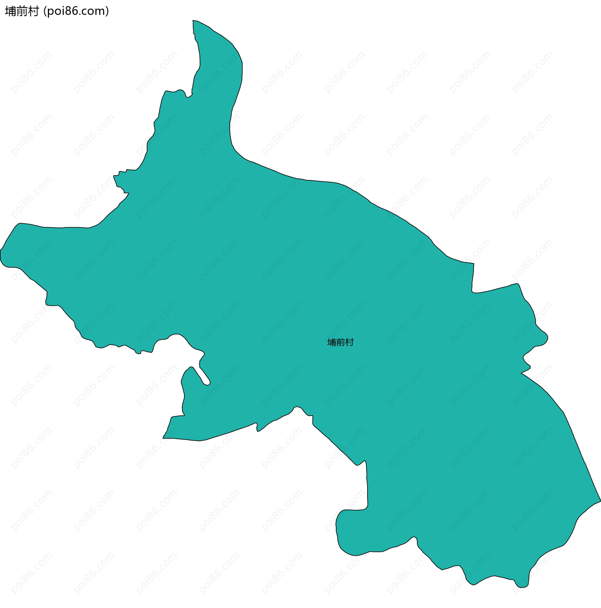 埔前村边界地图