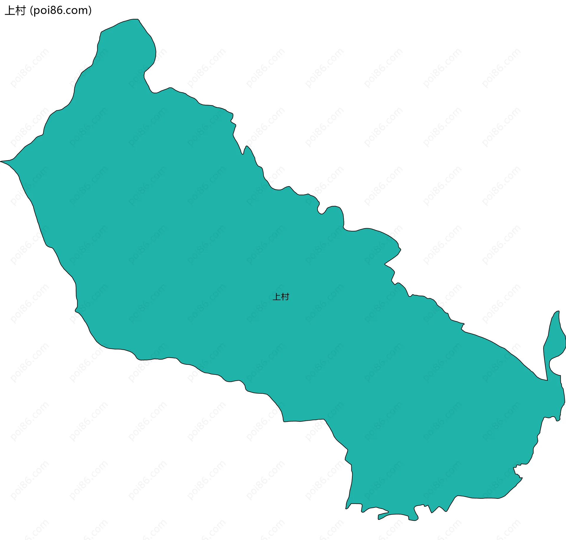 上村边界地图