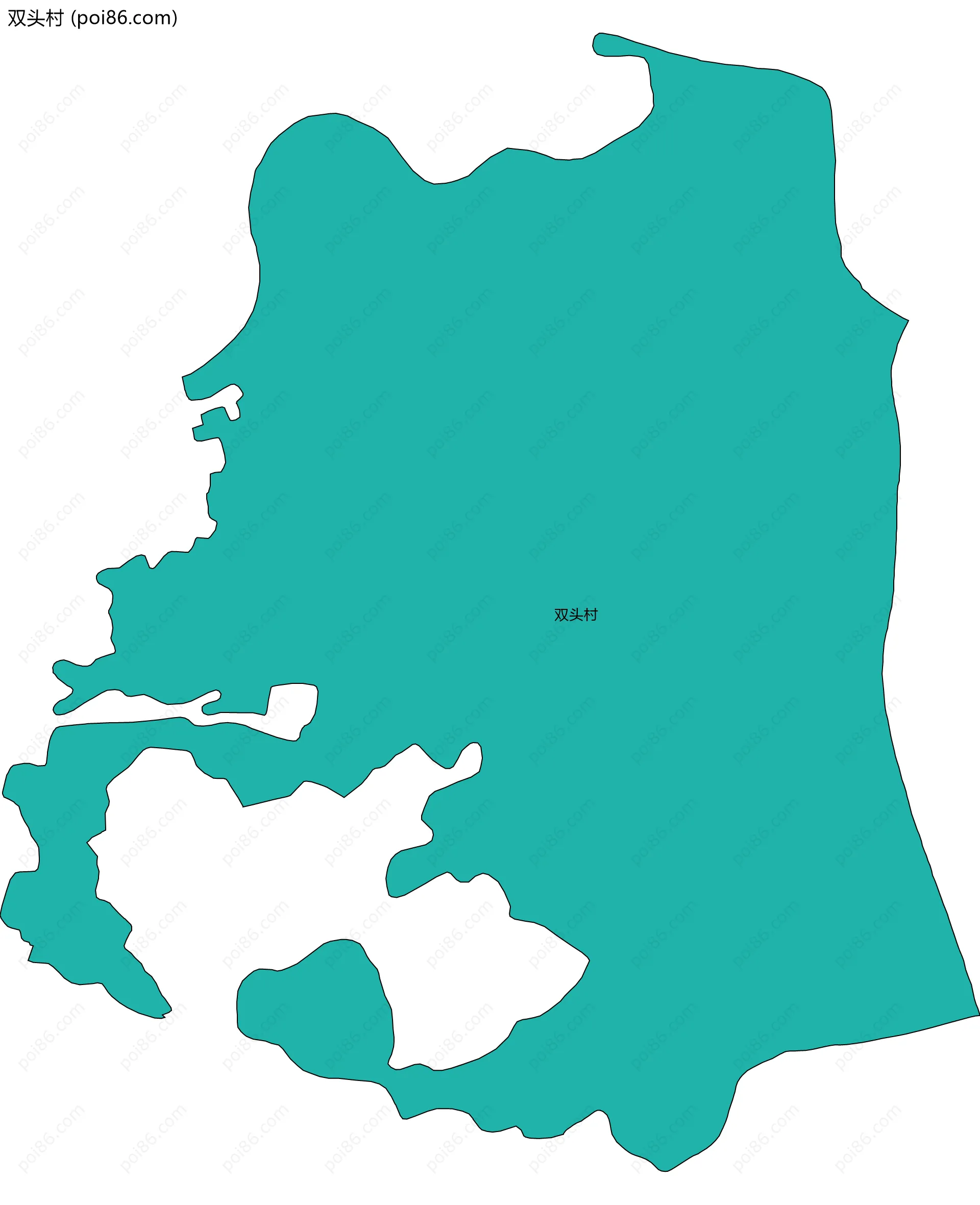 双头村边界地图