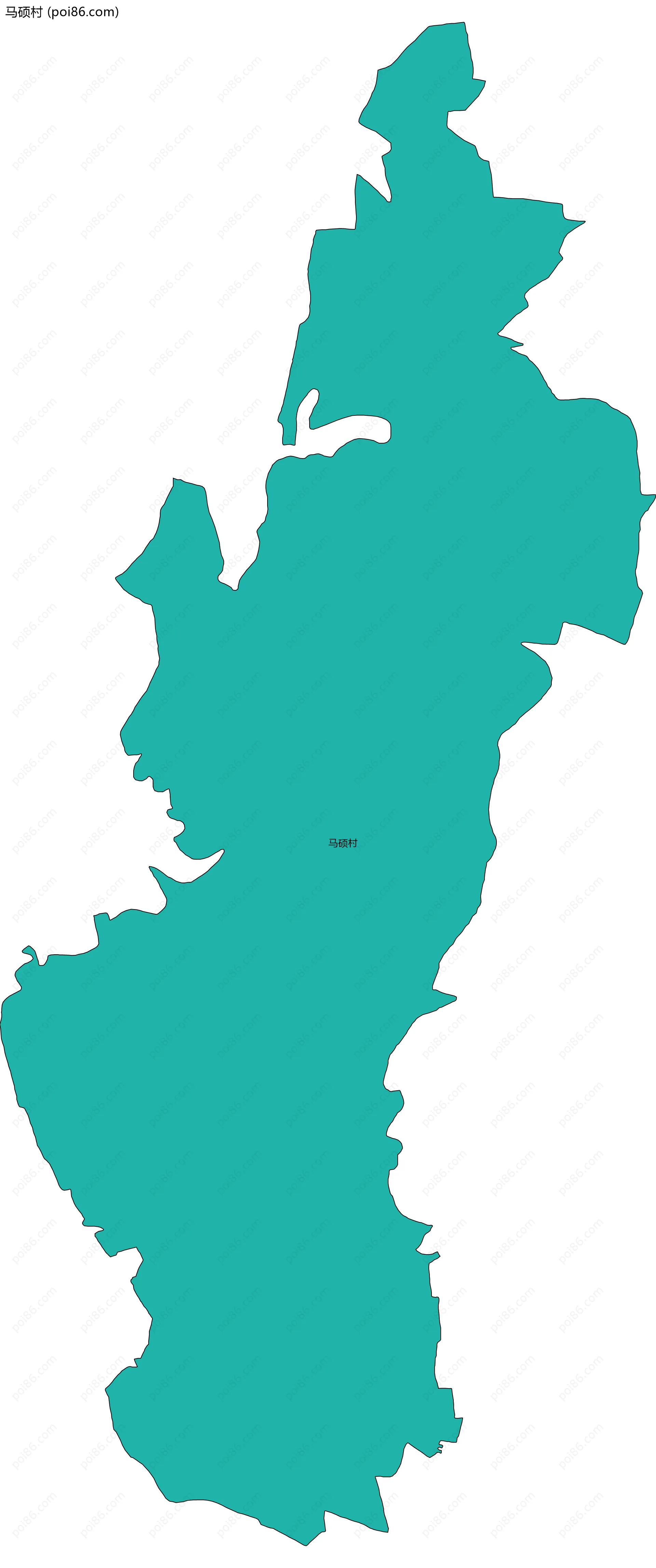 马硕村边界地图