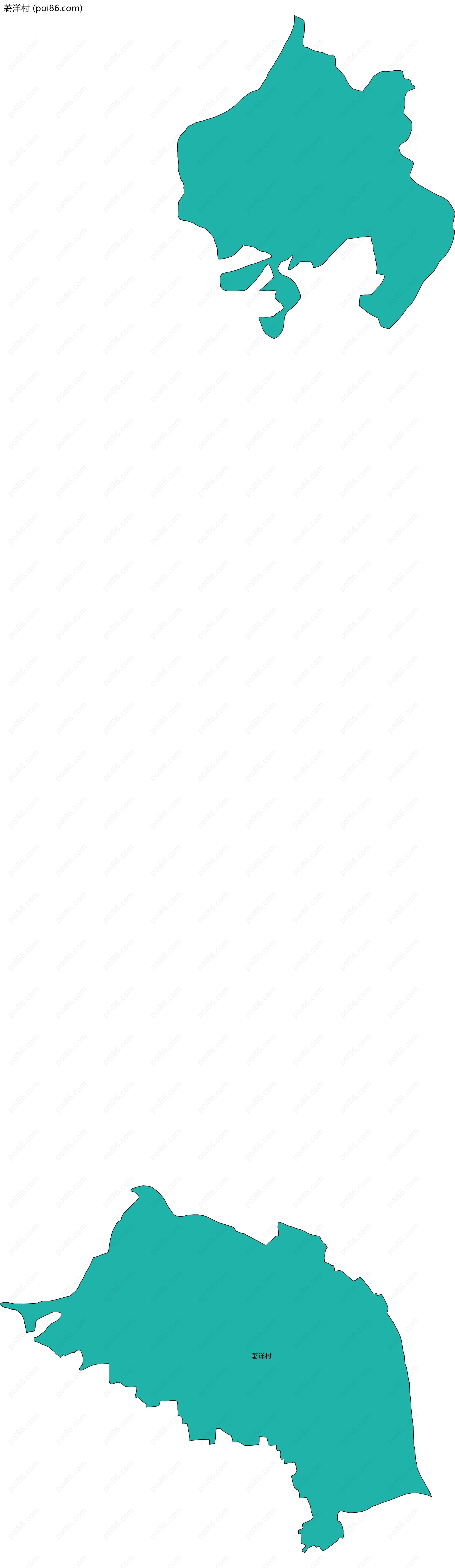 荖洋村边界地图