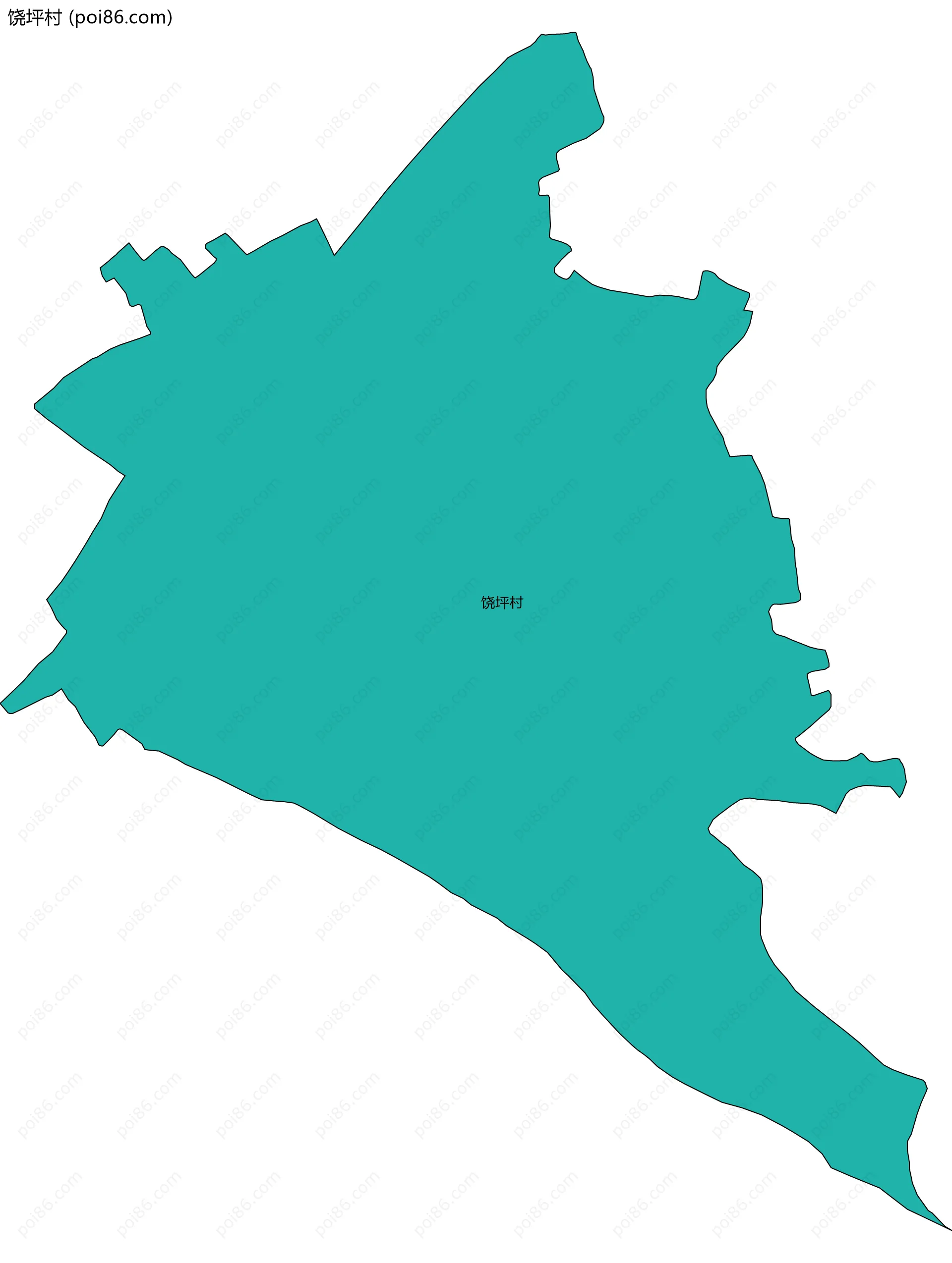 饶坪村边界地图